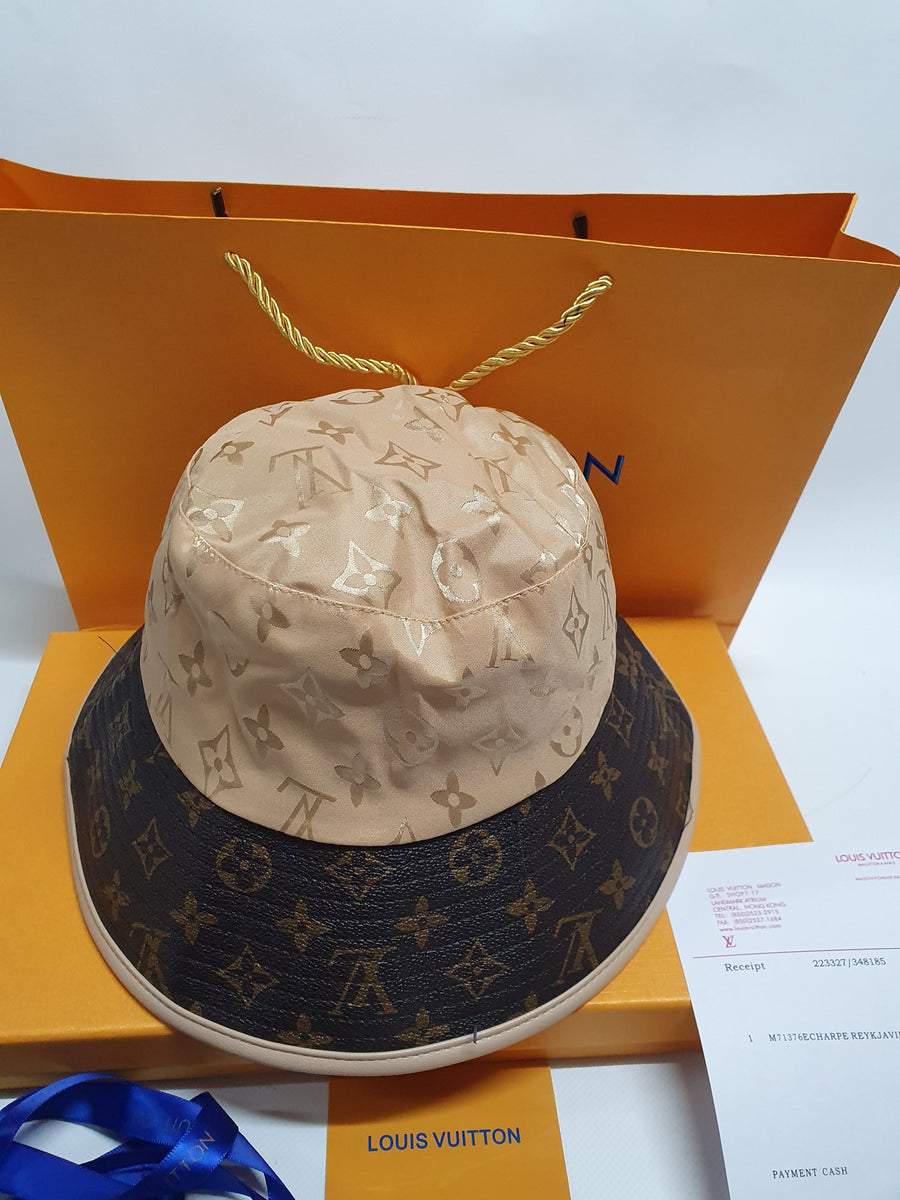 louis vuitton bucket hat brown