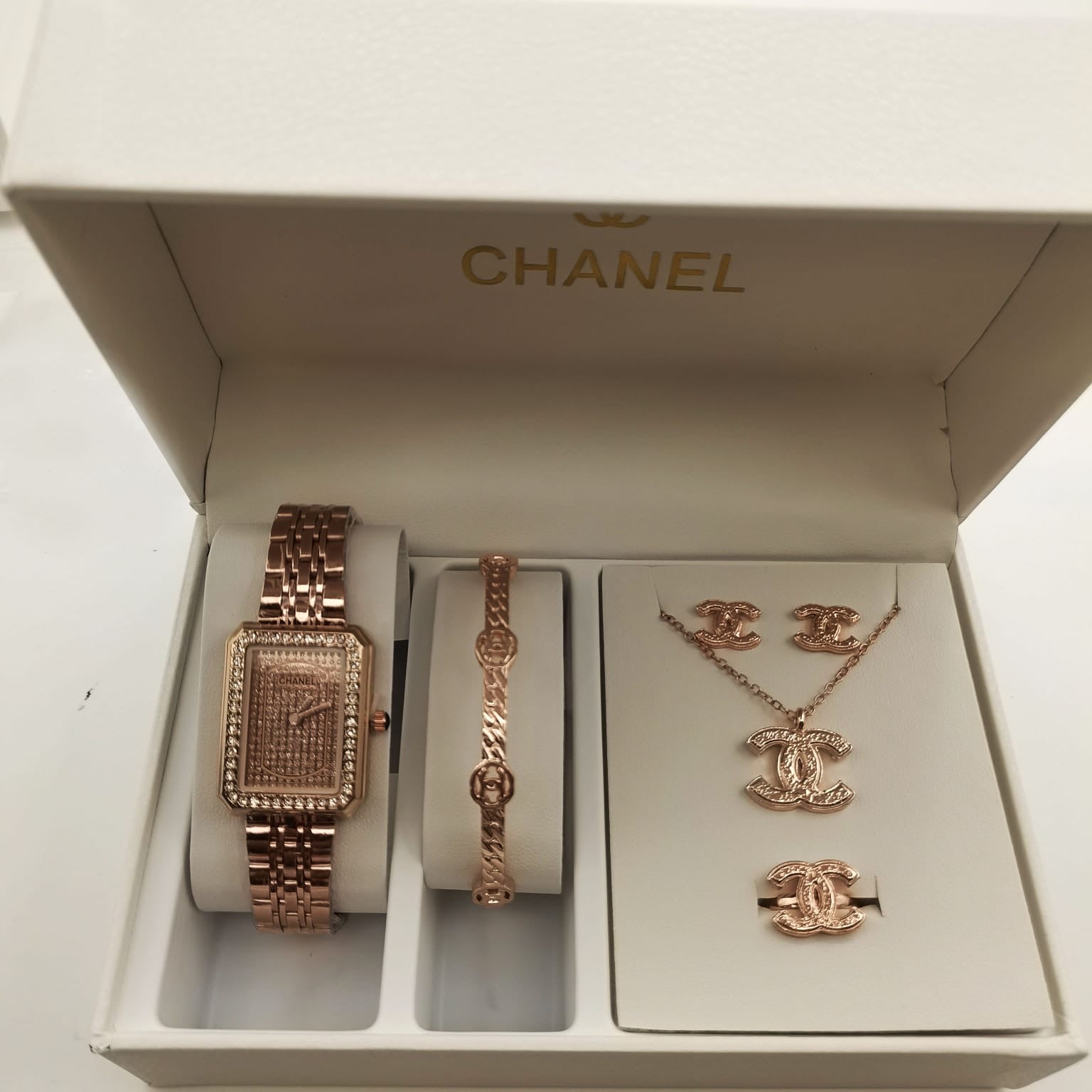 Chanel gold jewelry set store