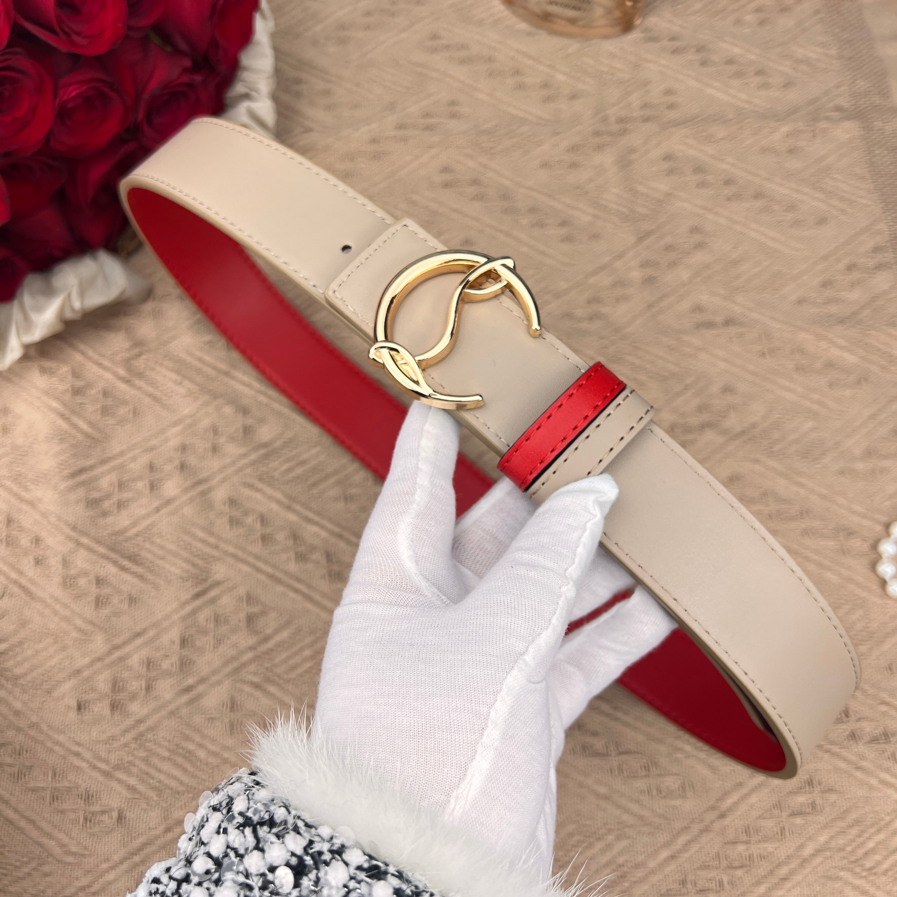 Christian Louboutin reversible  belts