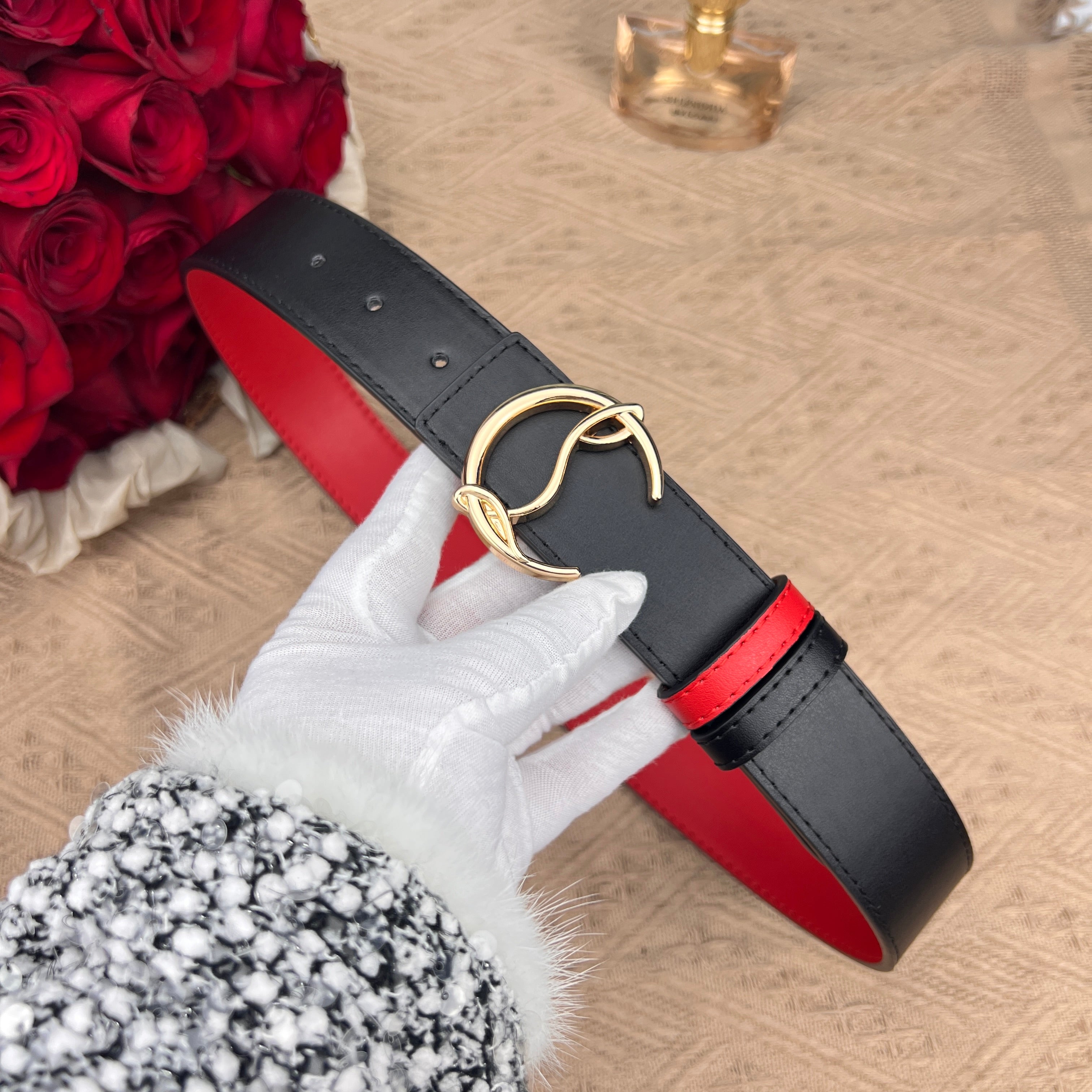 Christian Louboutin reversible  belts