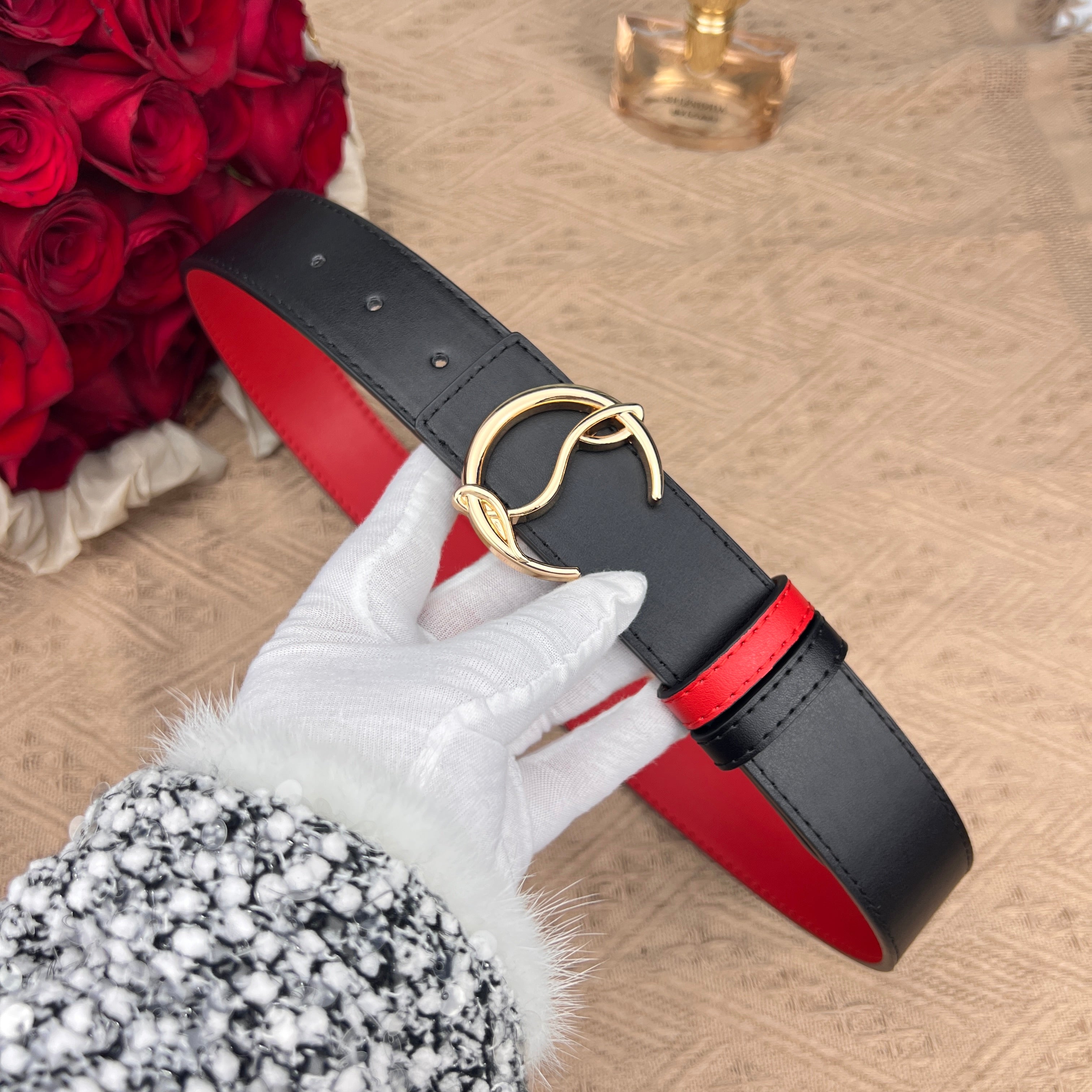 Christian Louboutin reversible  belts