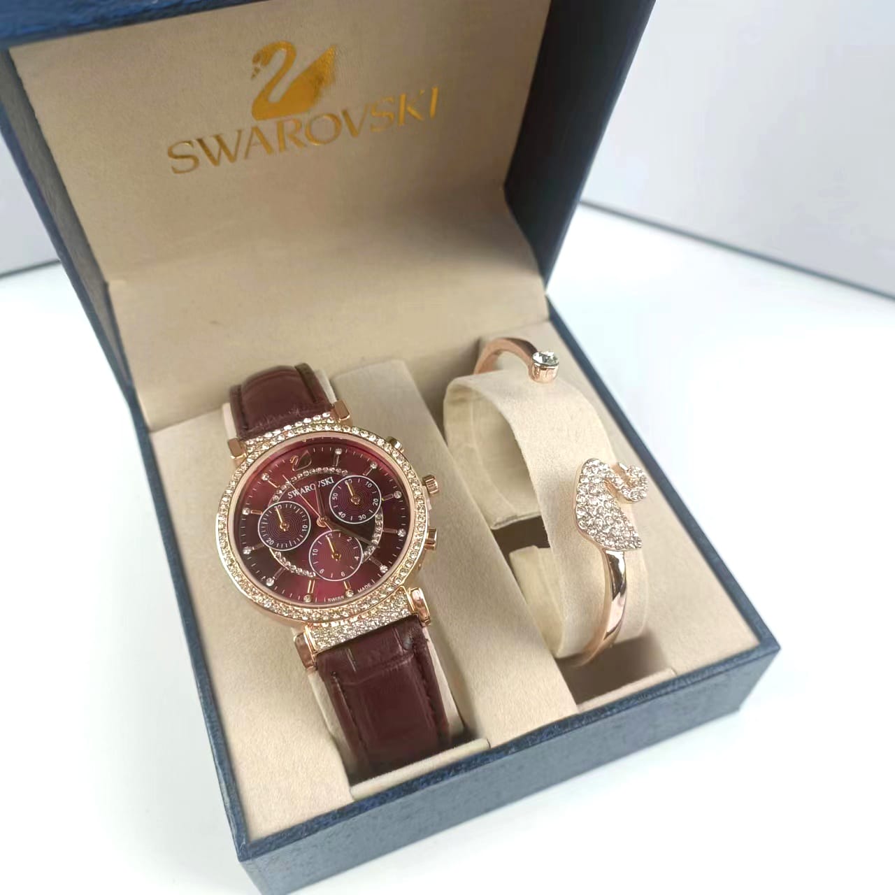 Swarovski Watch Bangle Set