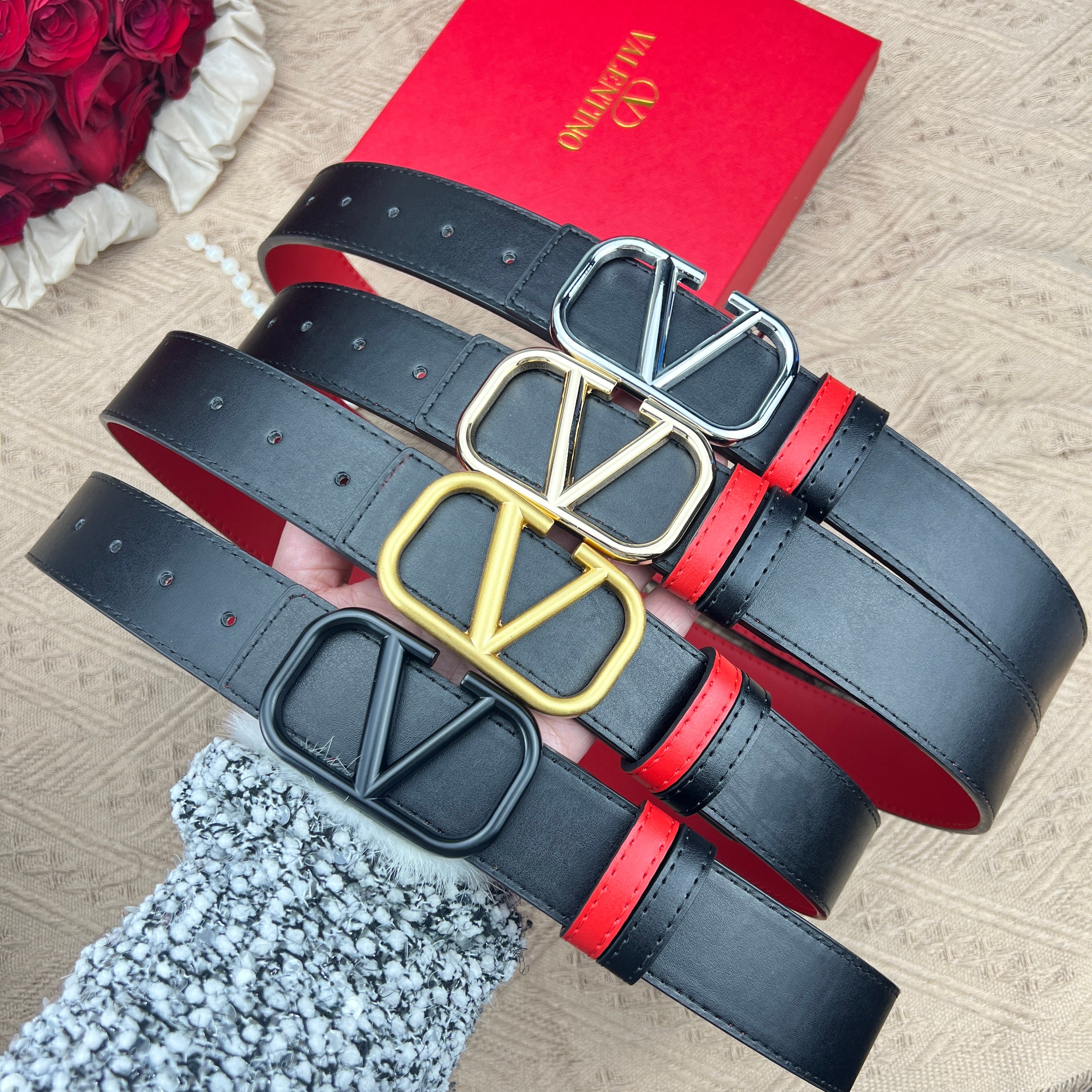 Valentino  VLT reversible  belts