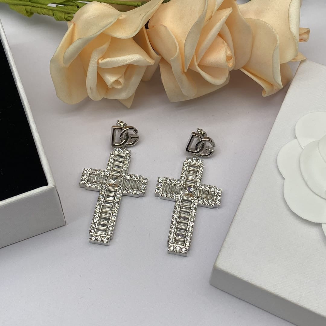 Dolce and Gabbana  Cross Earrings