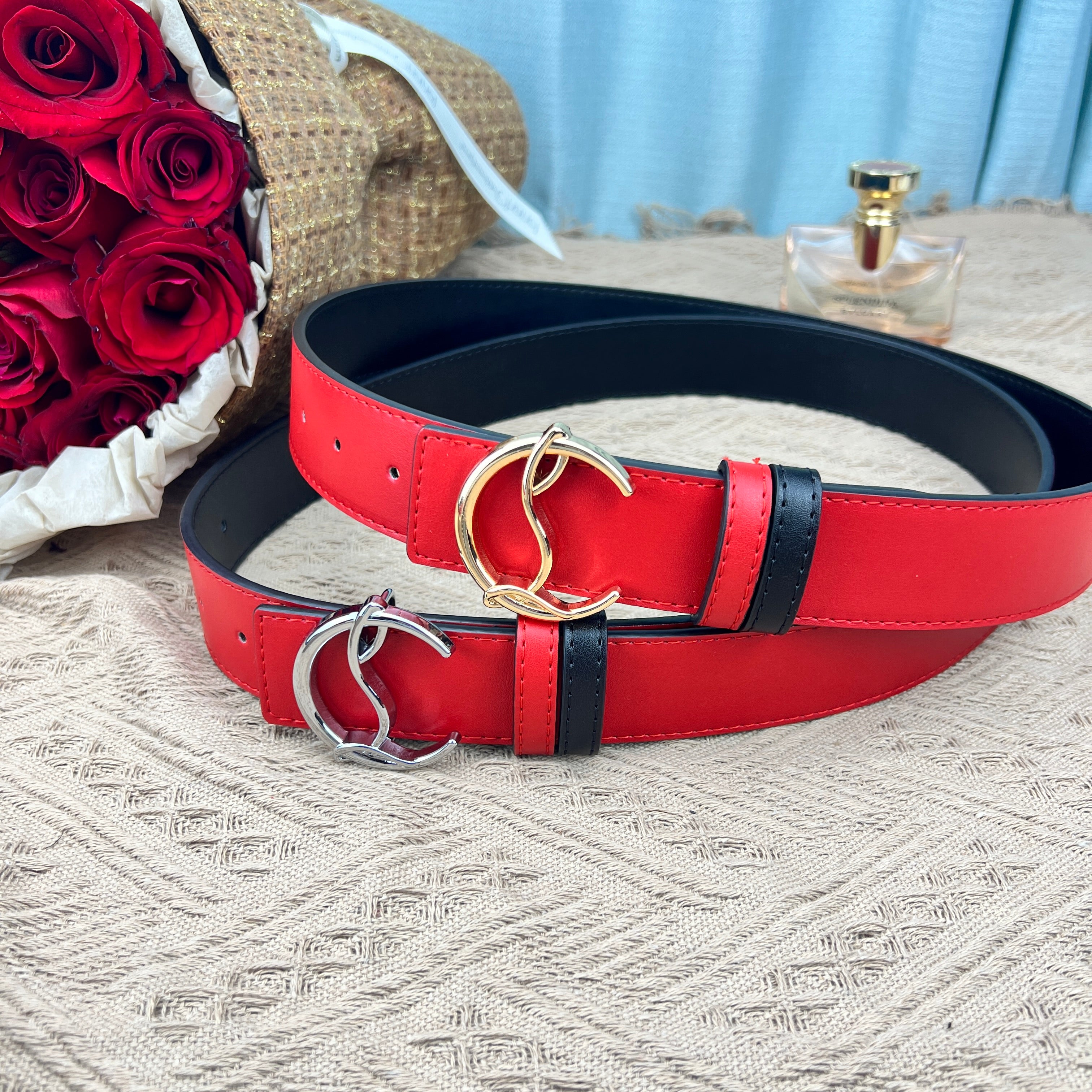 Christian Louboutin reversible  belts