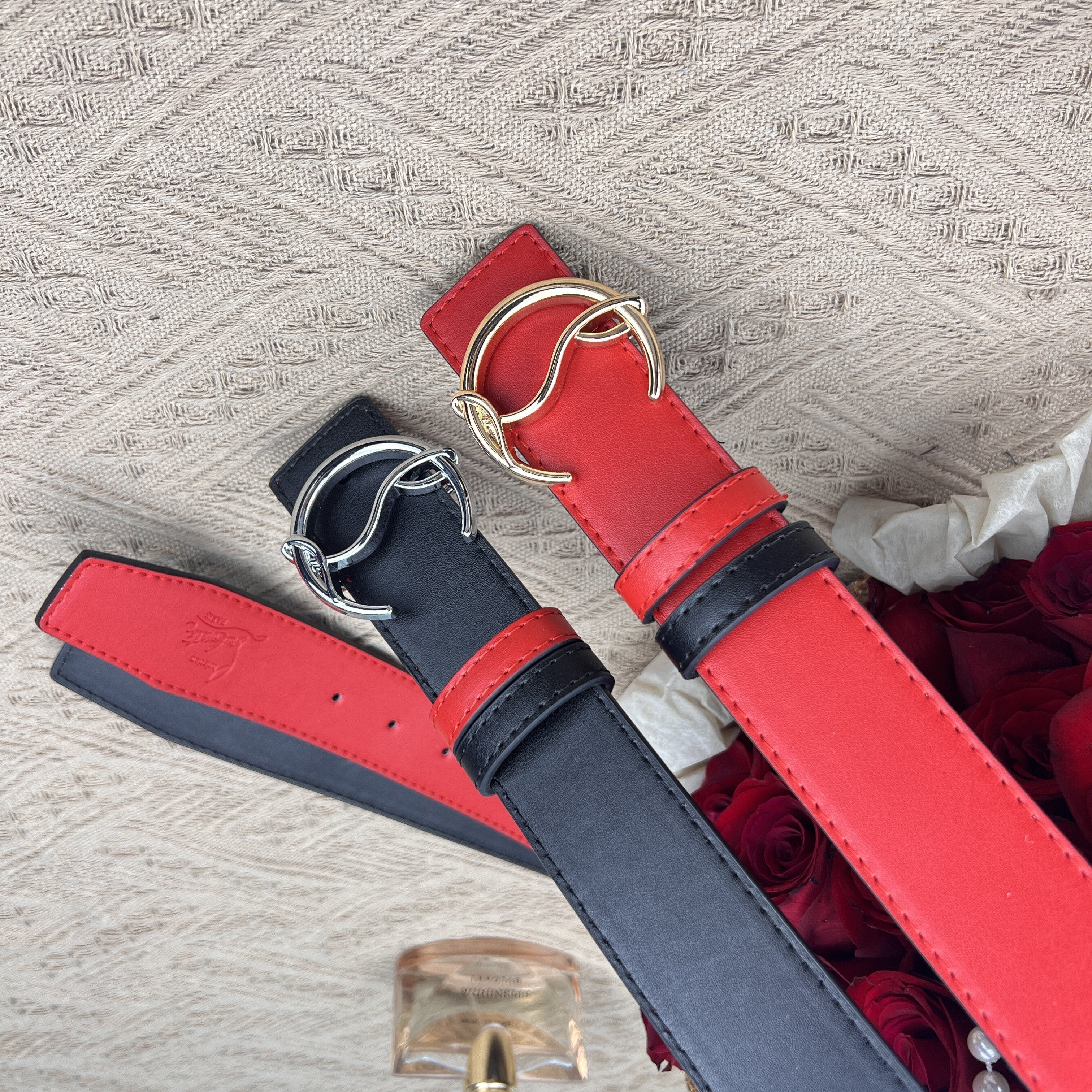 Christian Louboutin reversible  belts