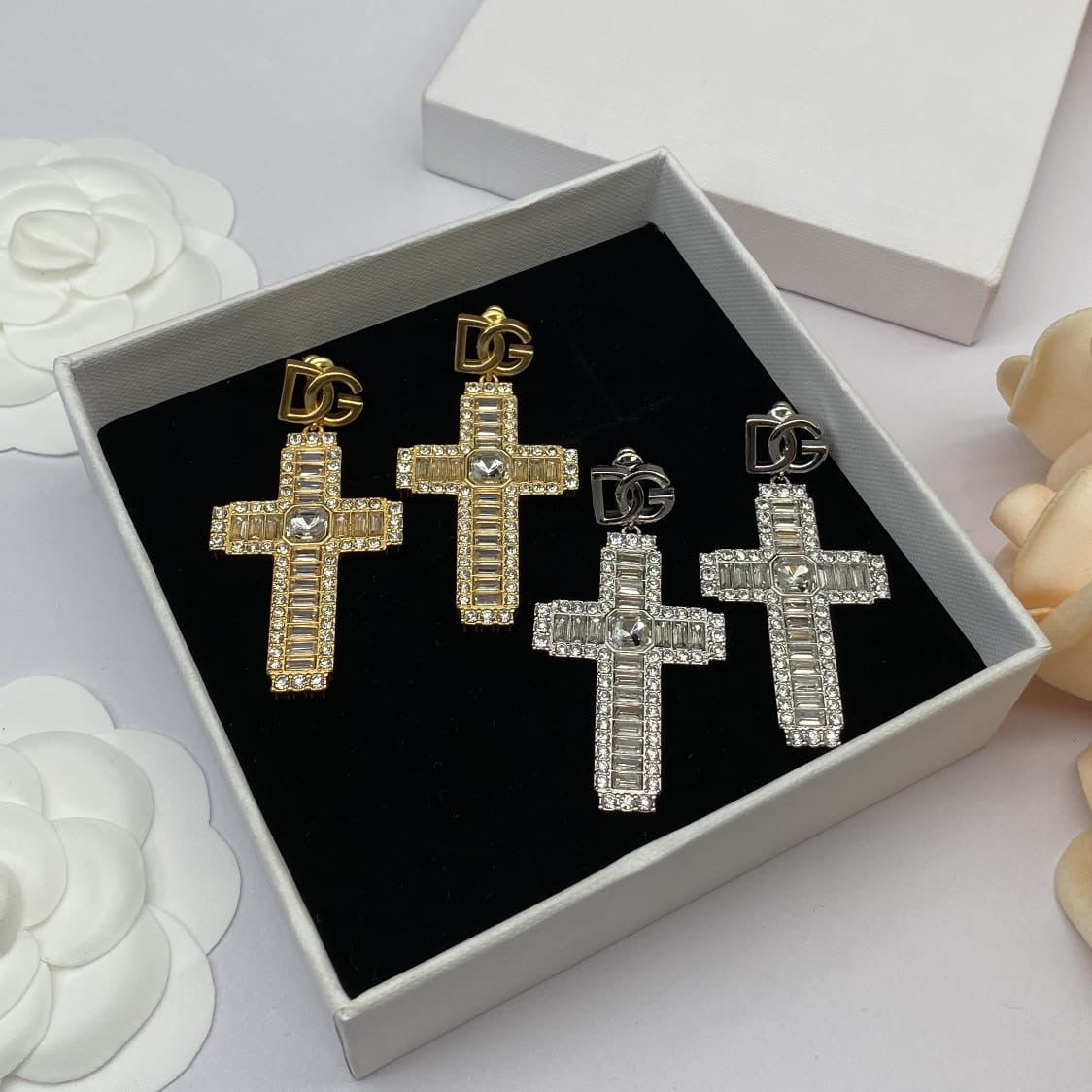 Dolce and Gabbana  Cross Earrings