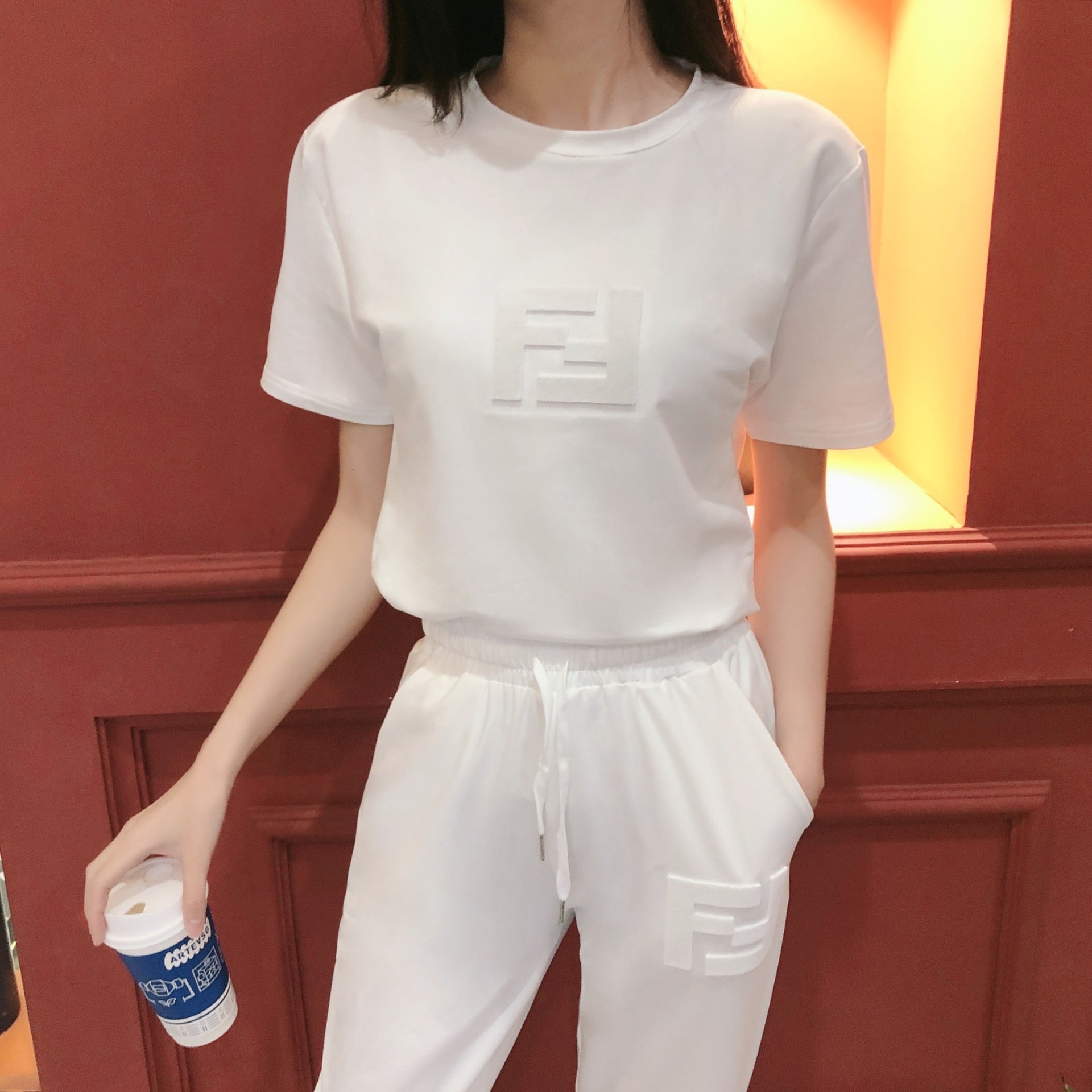 Fendi jumper / jogger and T-Shirt