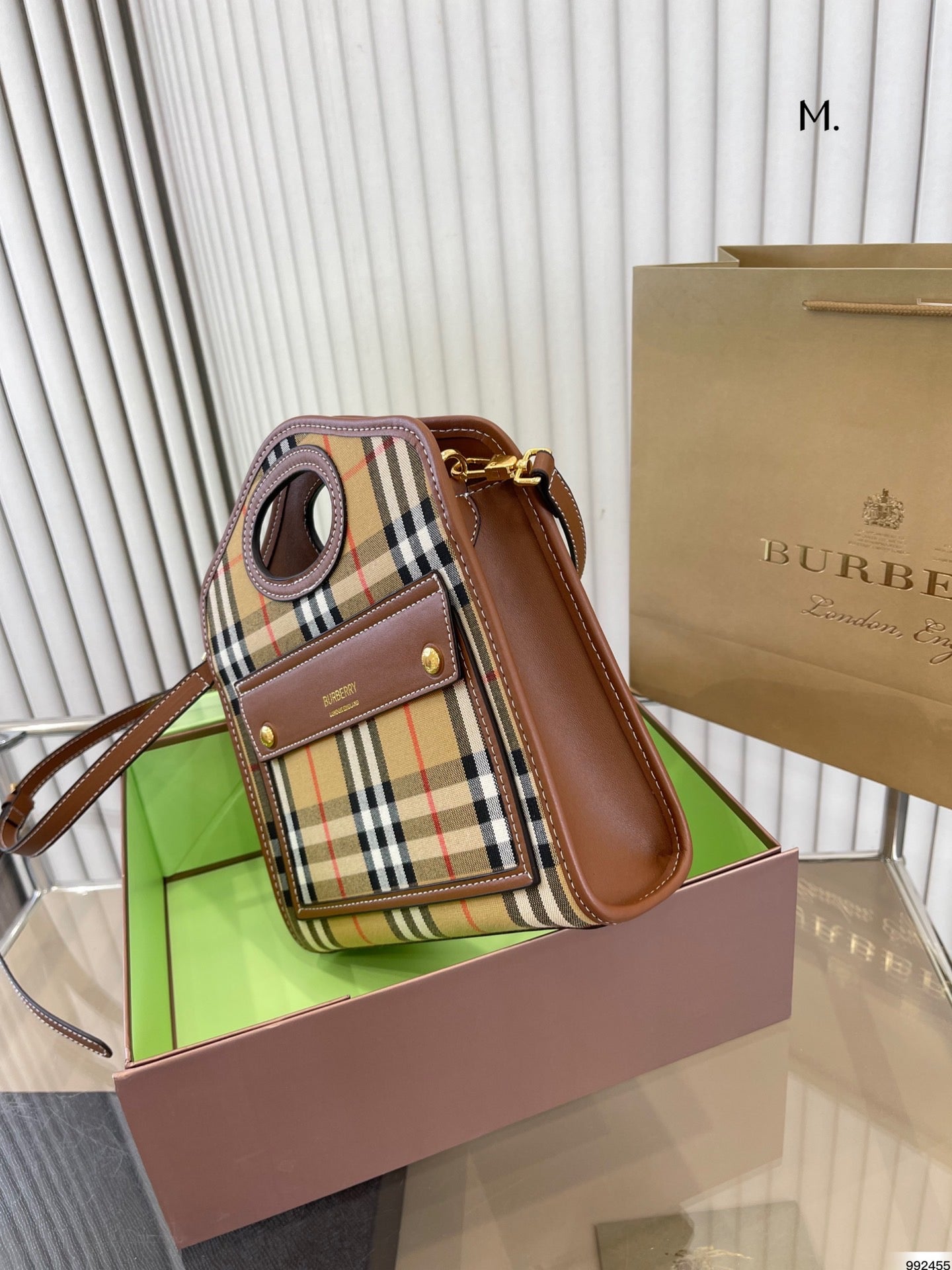 Burberry Check Pocket Handbag