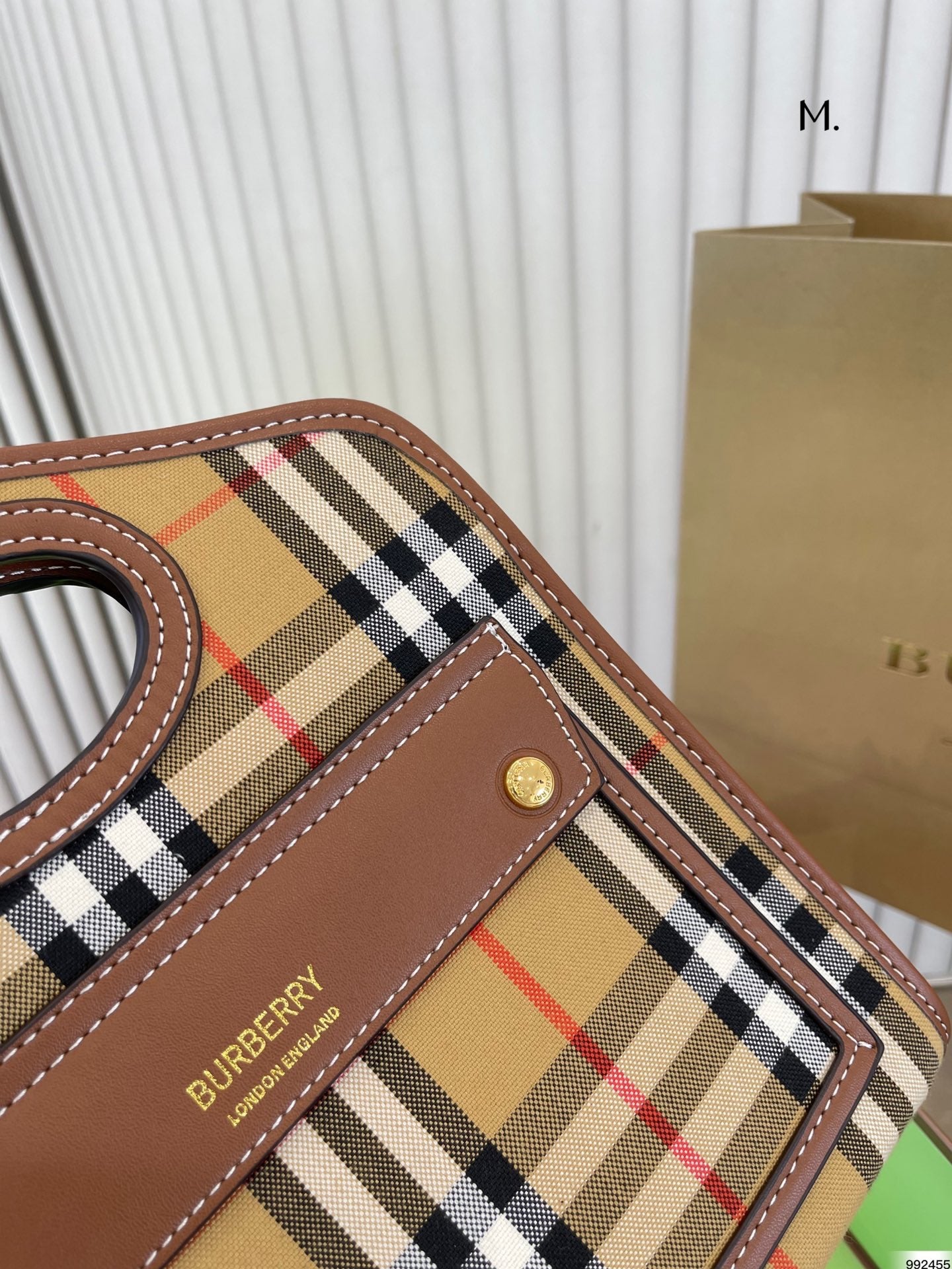 Burberry Check Pocket Handbag