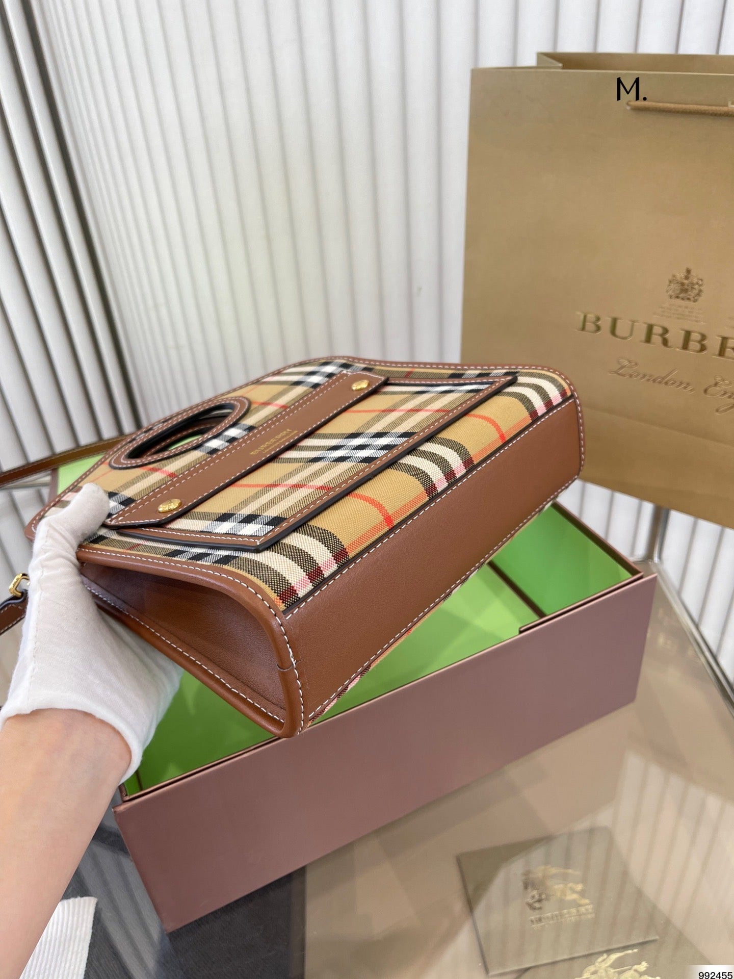 Burberry Check Pocket Handbag