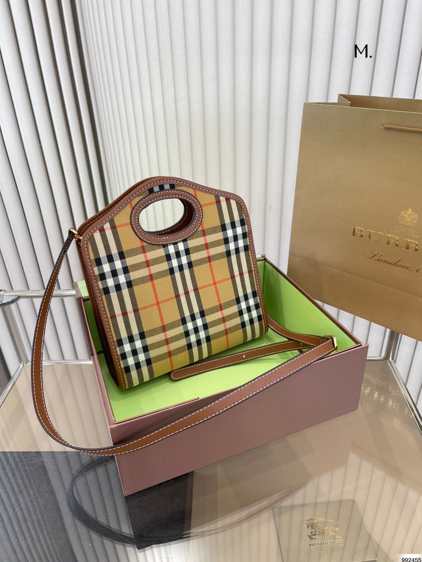 Burberry Check Pocket Handbag