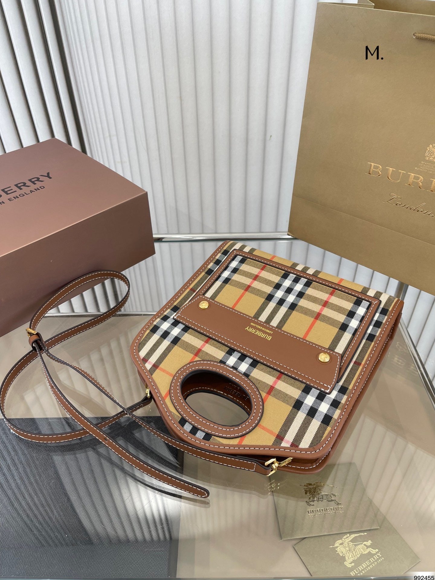 Burberry Check Pocket Handbag