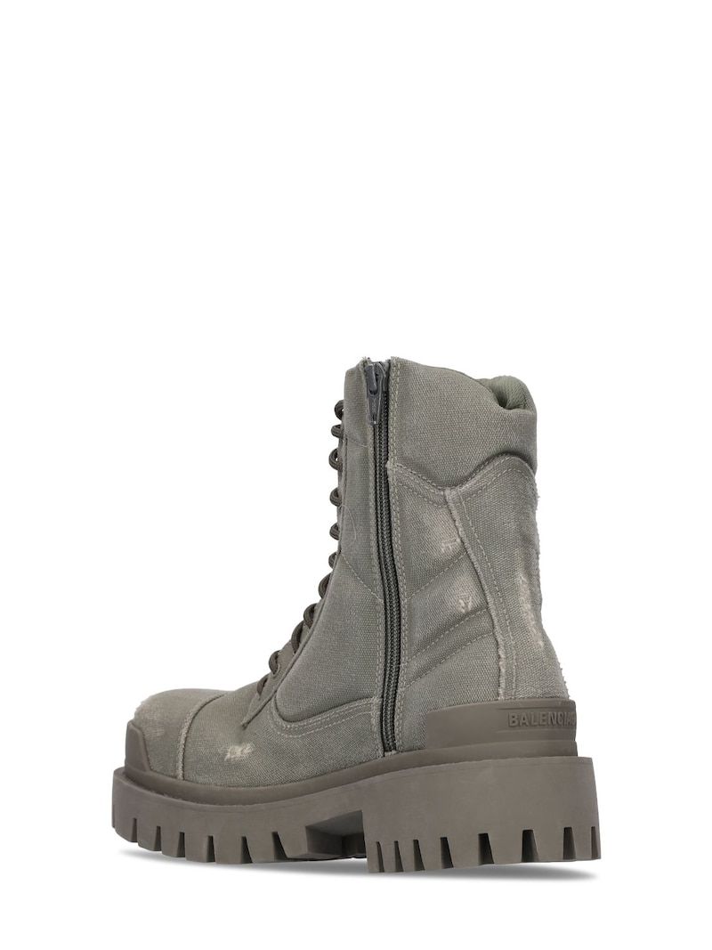 Balenciaga Strike cotton canvas combat boots – Merit Trends