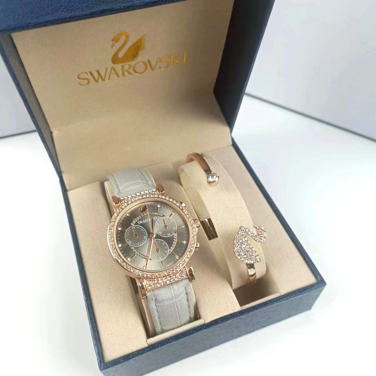 Swarovski Watch Bangle Set