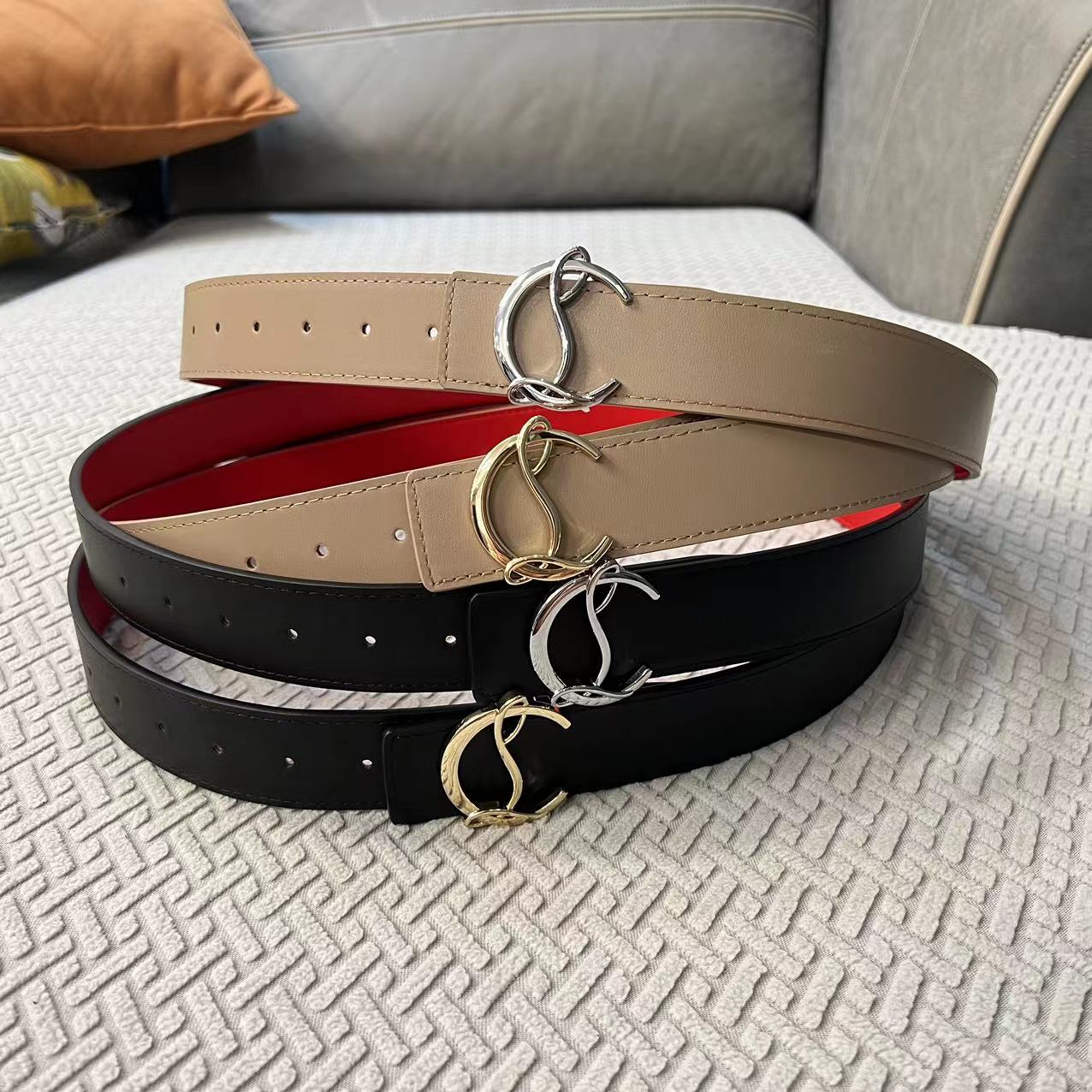 Christian Louboutin reversible  belts