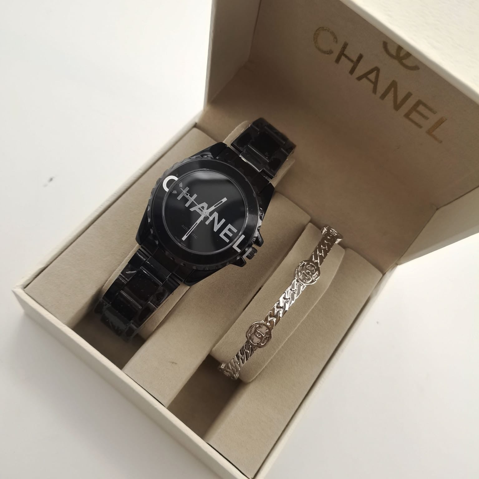 Chanel Watch and Bangle Set