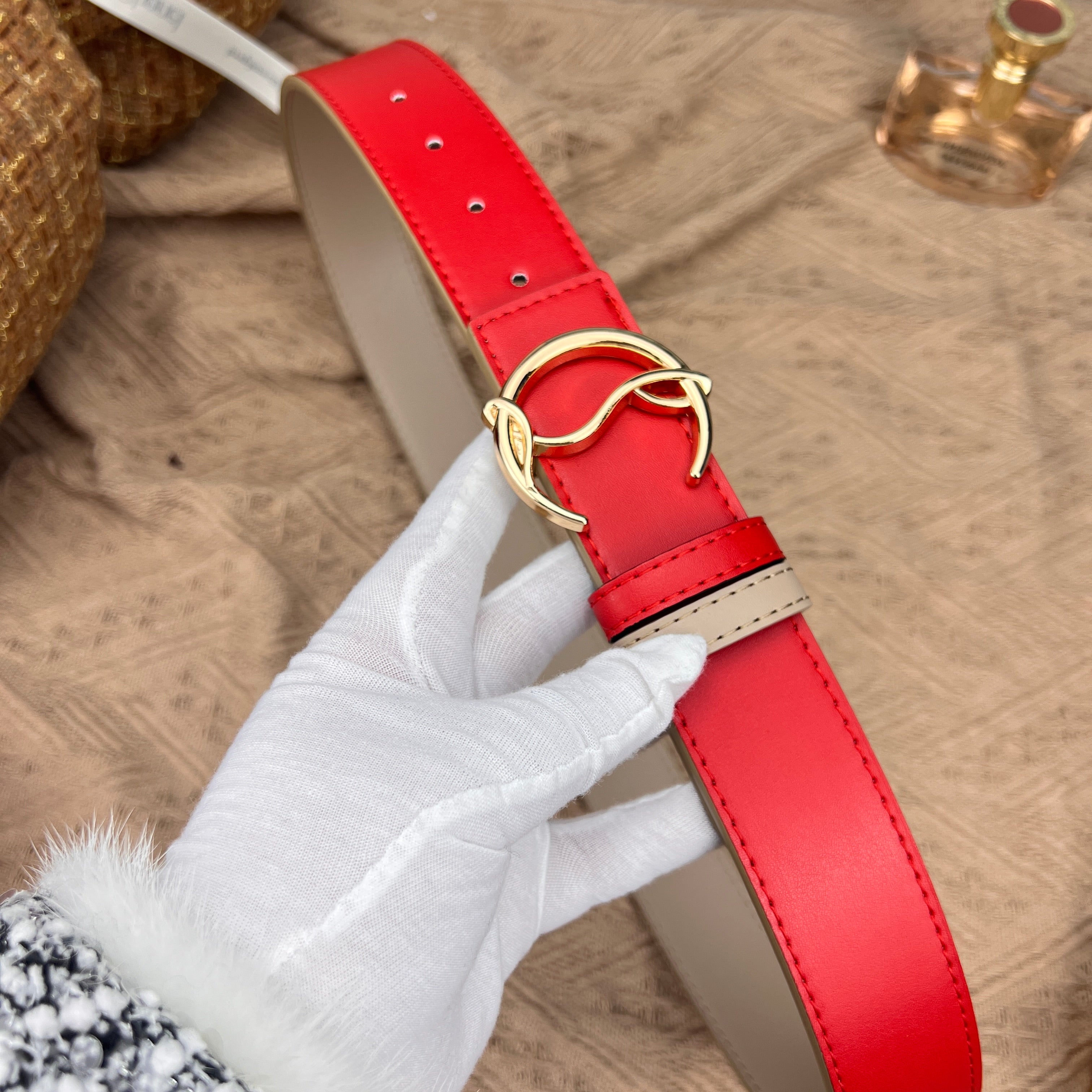 Christian Louboutin reversible  belts