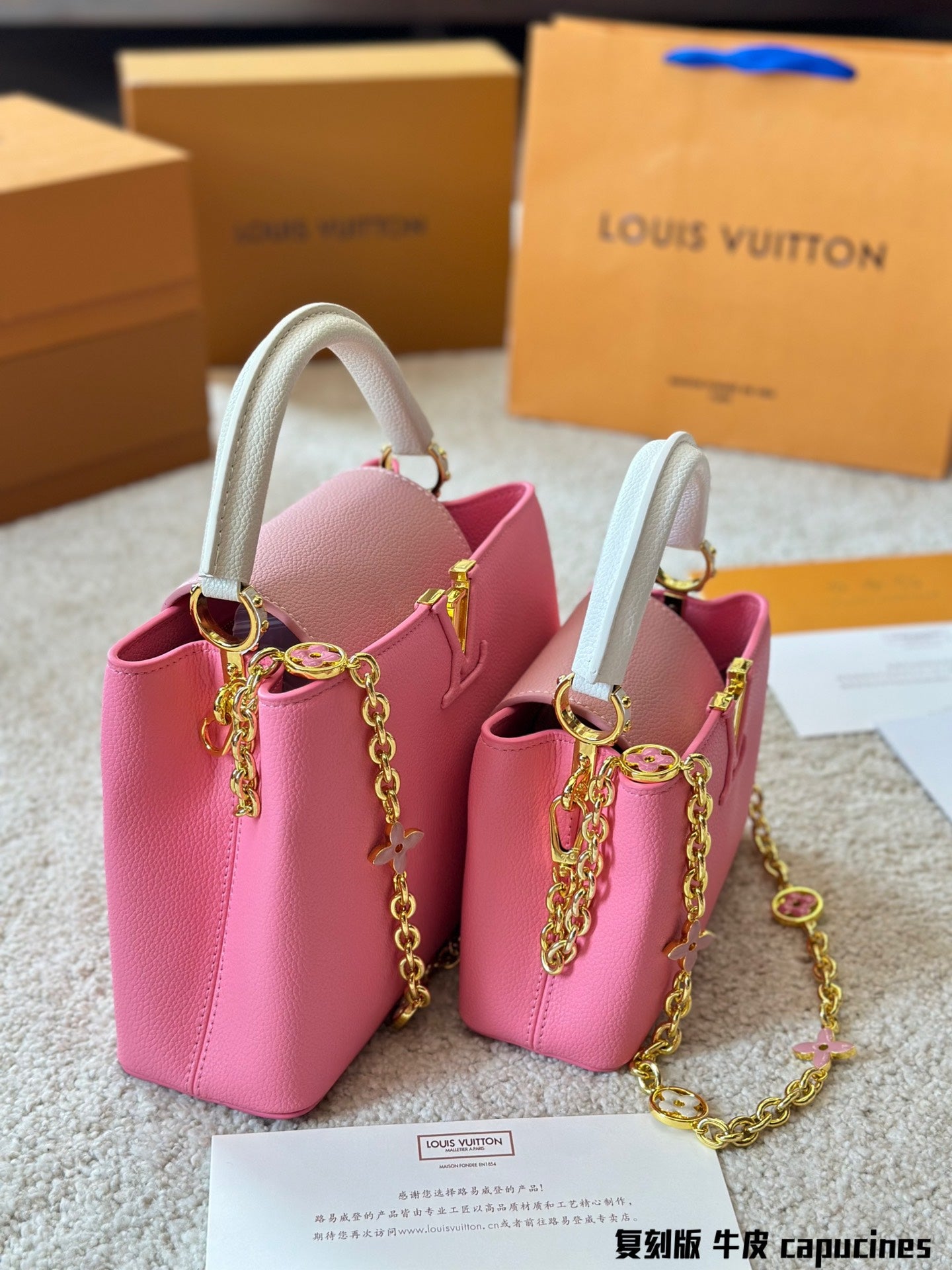 Copy of Louis Vuitton Capucines Handbag( 27cm and 20cm)