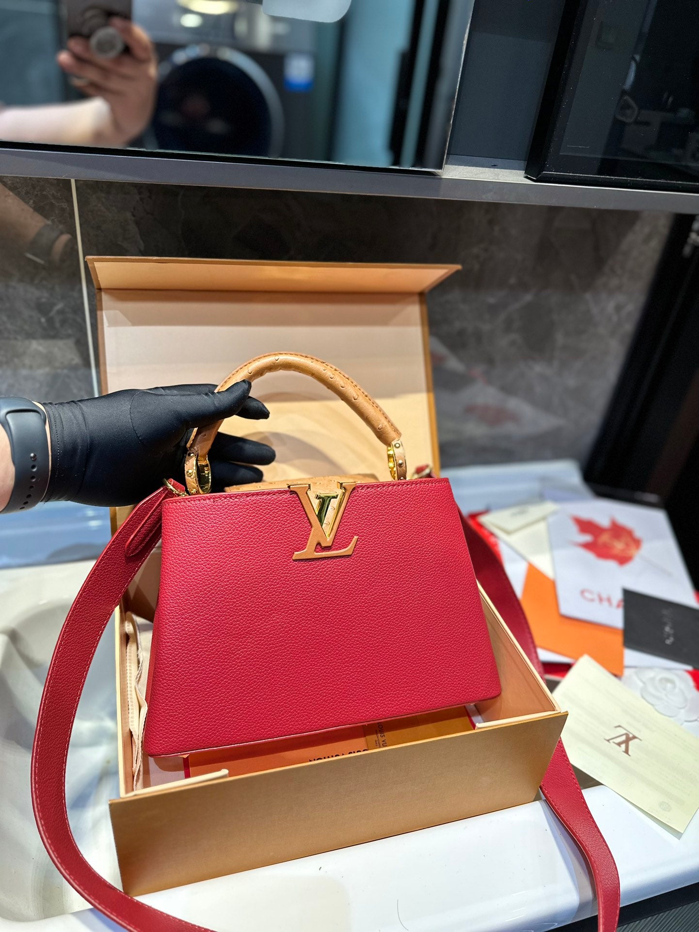 Louis Vuitton Capucines Handbag( 27cm and 20cm)