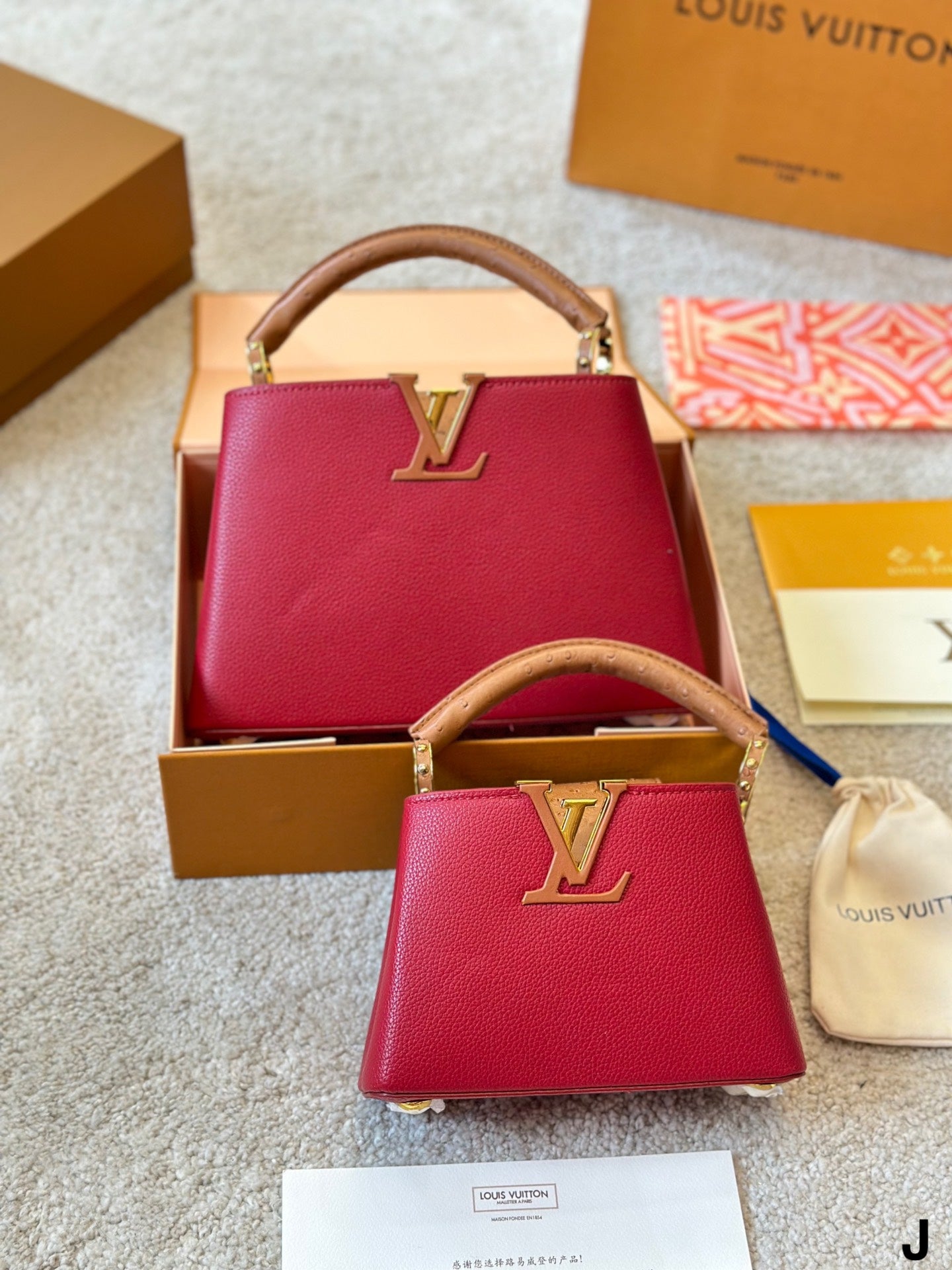 Louis Vuitton Capucines Handbag( 27cm and 20cm)