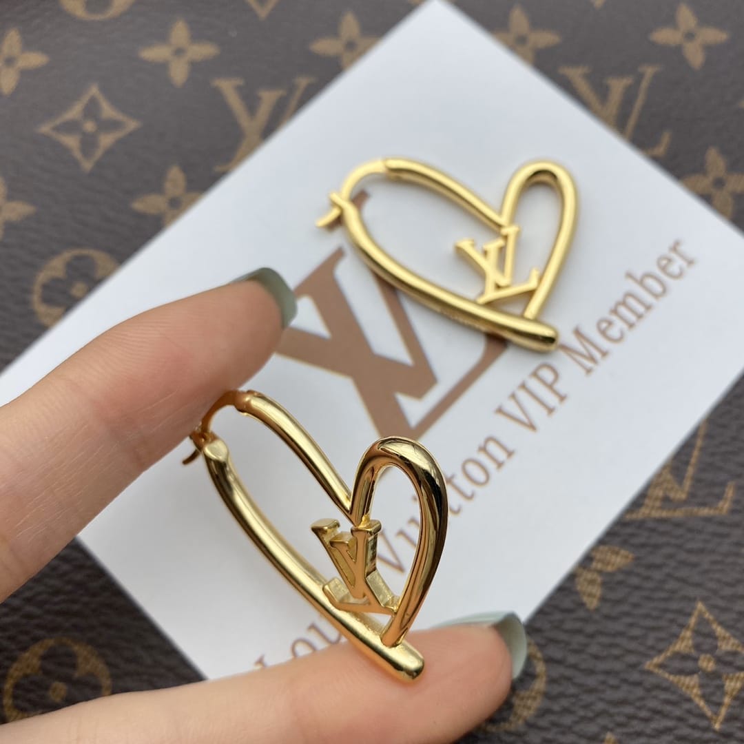 Louis Vuitton Heart Earrings