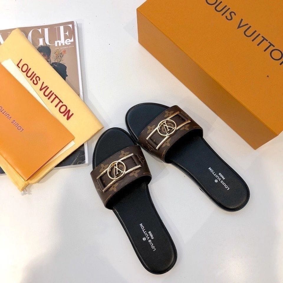 Louis Vuitton Lock It Flat Mules Sandals