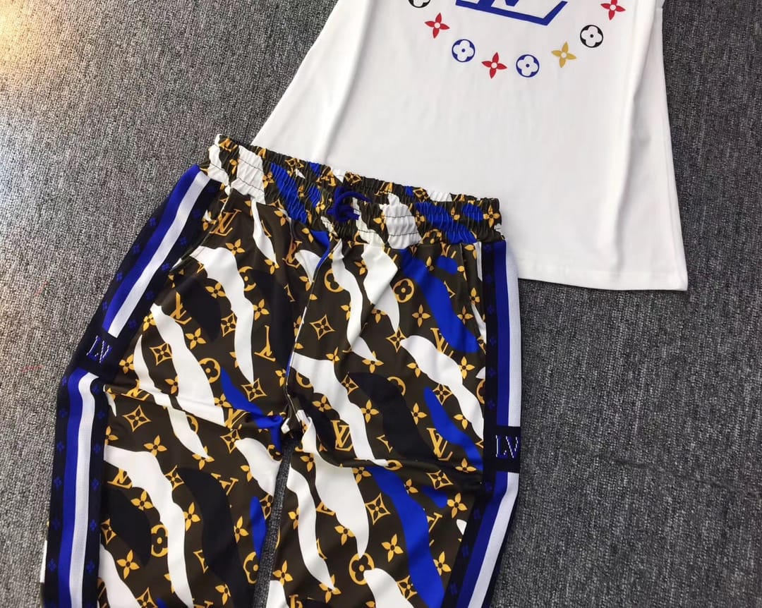 Louis Vuitton  Jogger and Tshirts Set (Tracksuit)