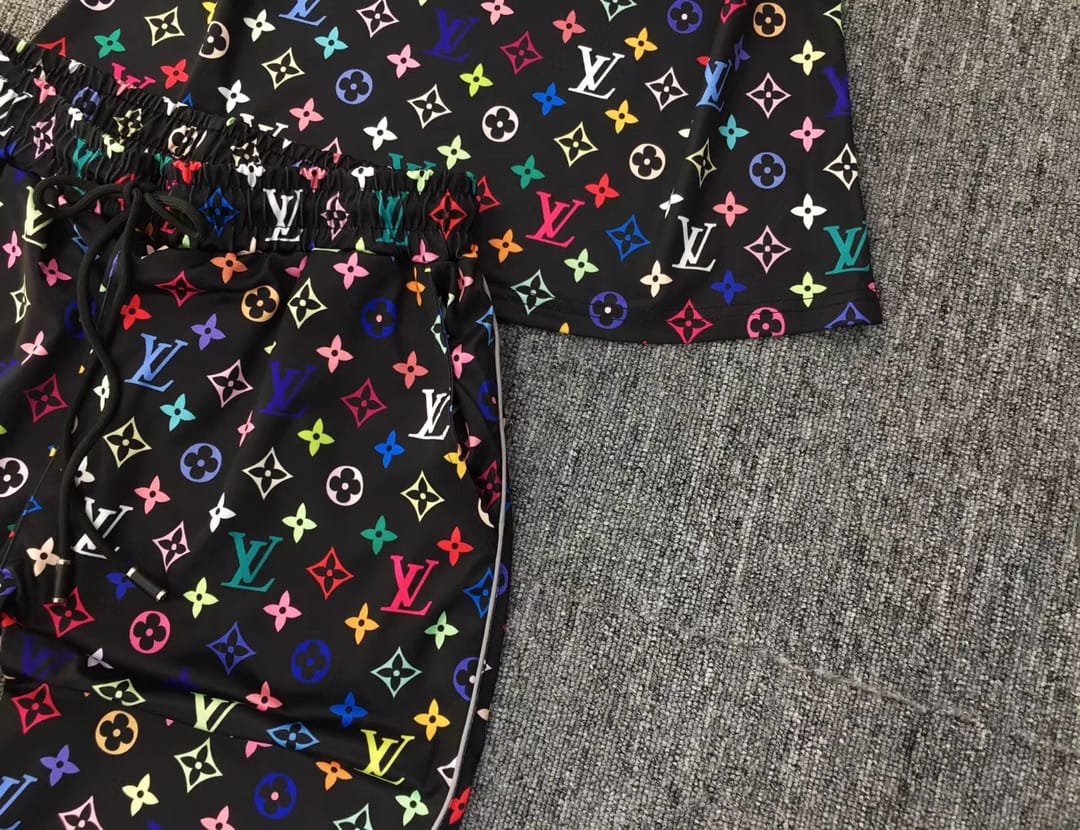 Louis Vuitton Jogger and Tshirt (reflective in the dark)