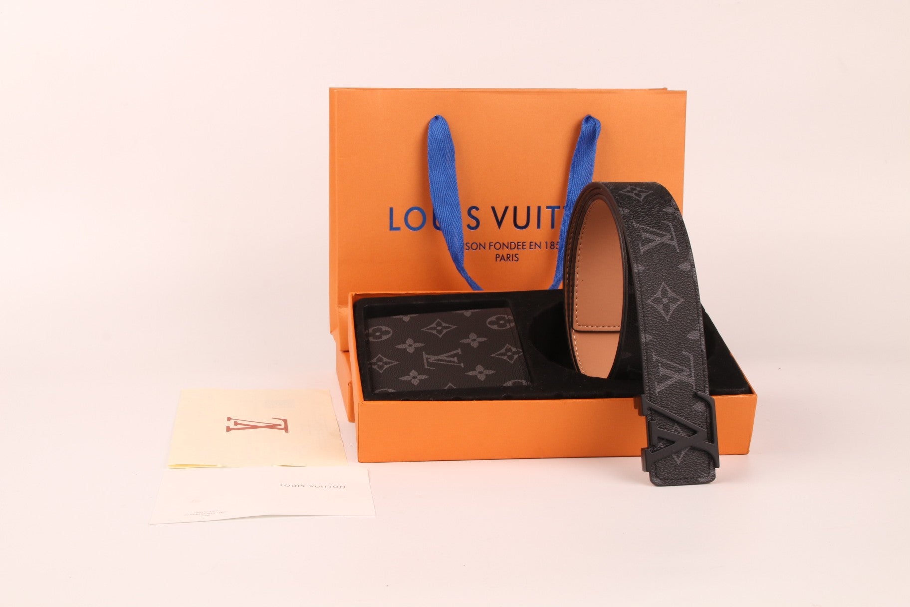 Louis Vuitton Belt and wallet Set