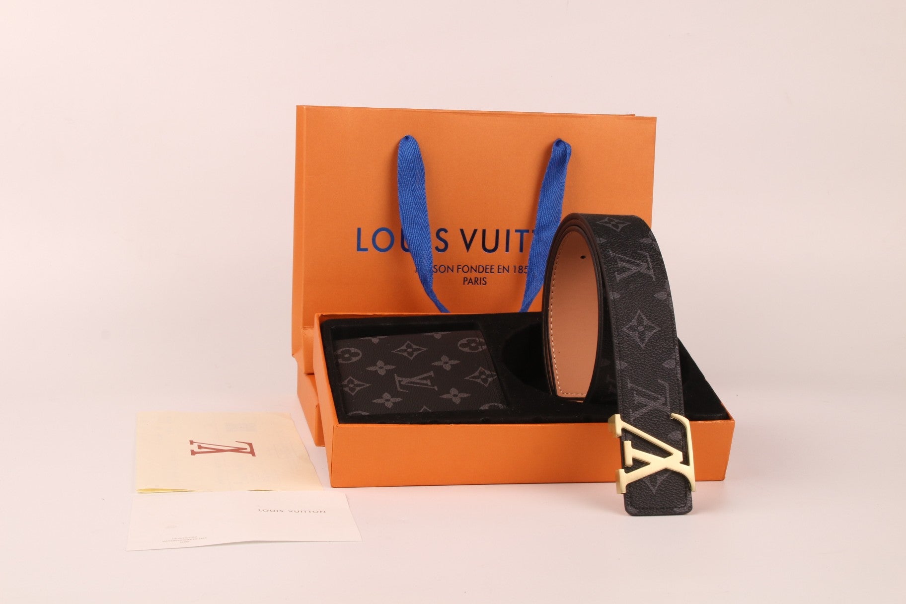 Louis Vuitton Belt and wallet Set