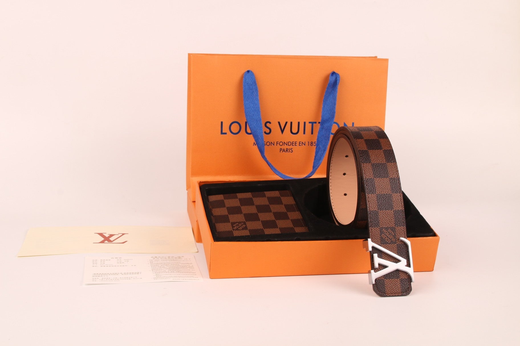 Louis Vuitton Belt and wallet Set