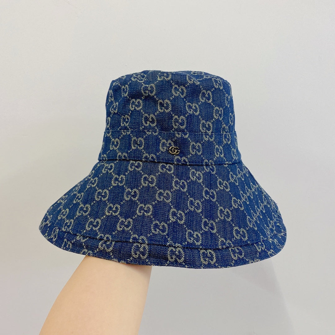Gucci Canvas Wide Brim Hats