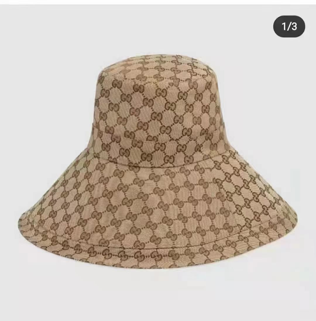 Gucci Canvas Wide Brim Hats