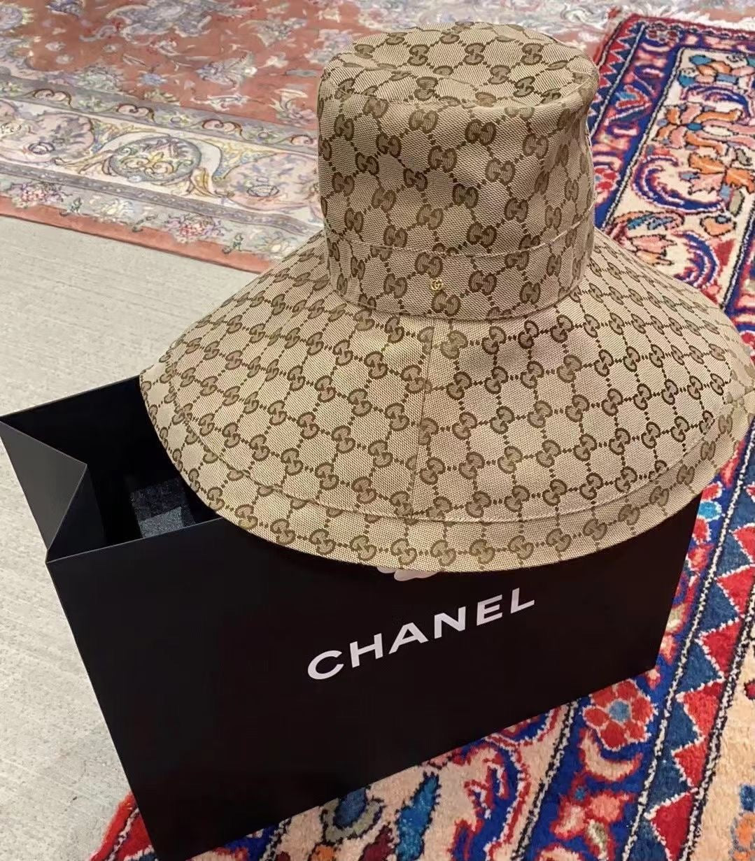 Gucci Canvas Wide Brim Hats