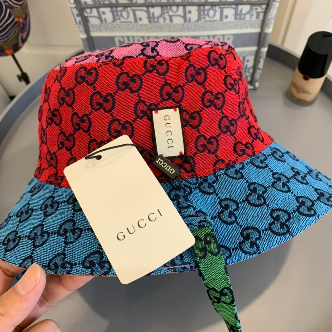Gucci Multi Color Reversible Bucket Hat