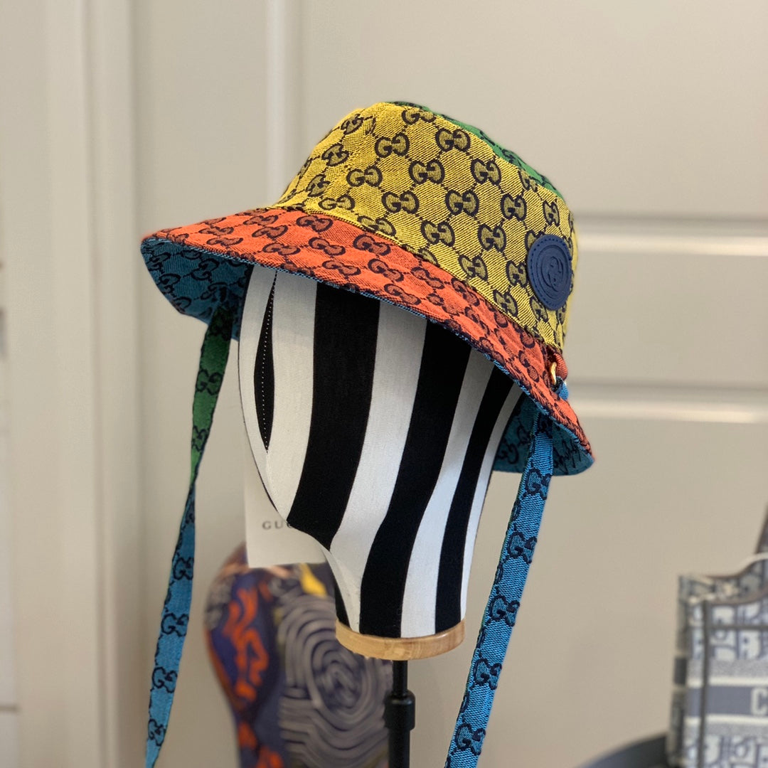 Gucci Multi Color Reversible Bucket Hat