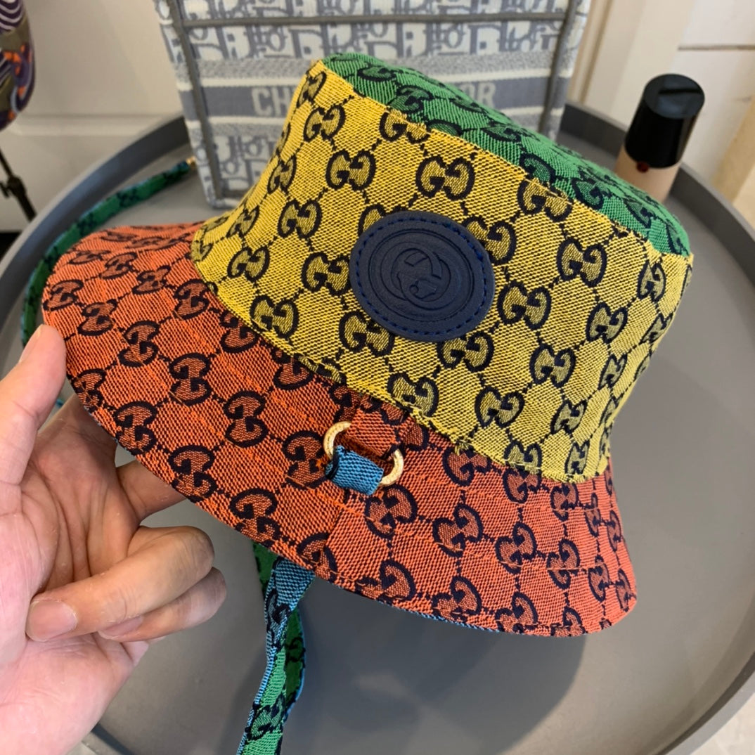 Gucci Multi Color Reversible Bucket Hat