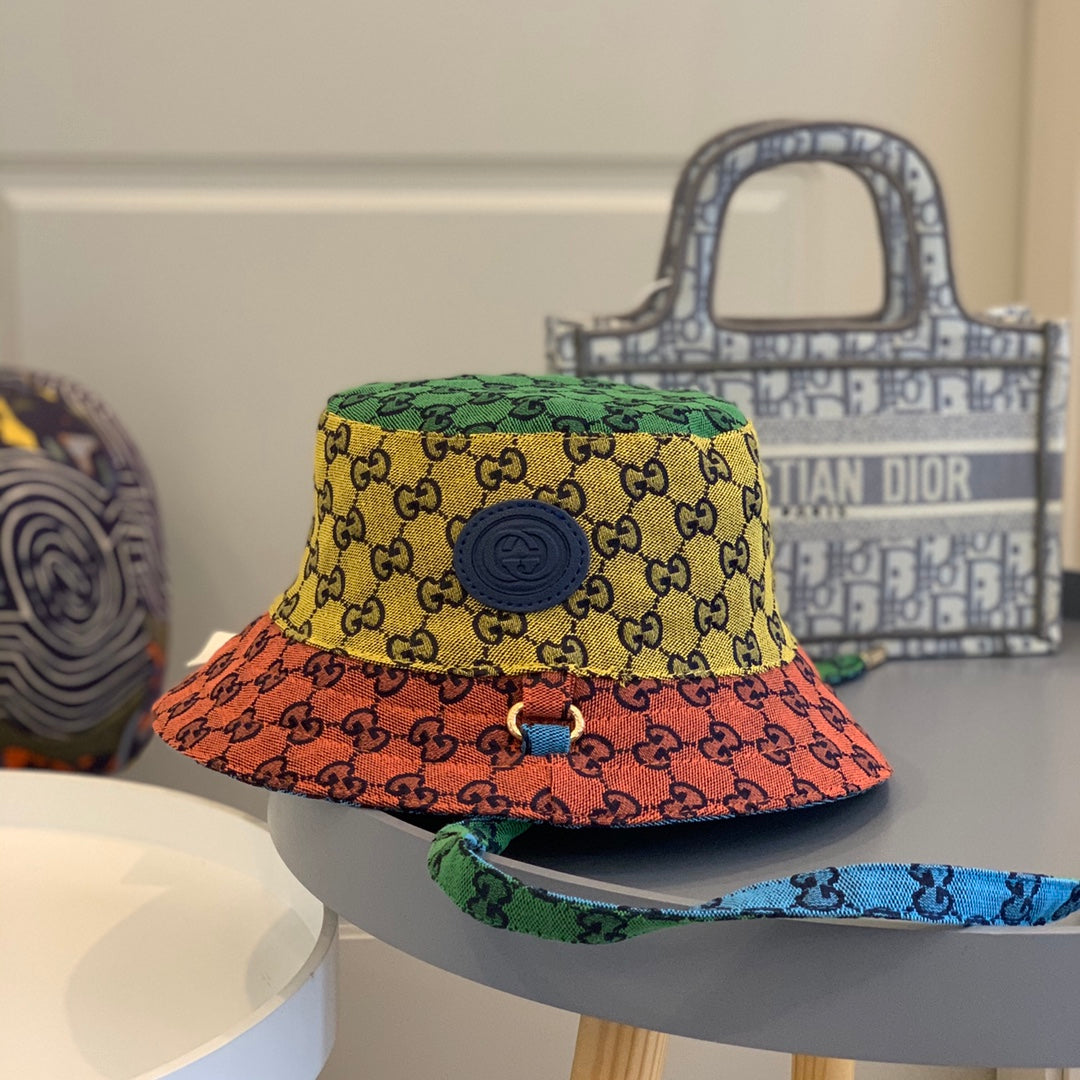 Gucci Multi Color Reversible Bucket Hat