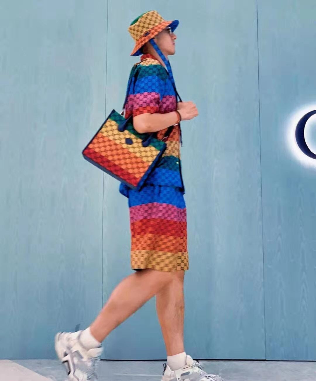 Gucci Multi Color Reversible Bucket Hat