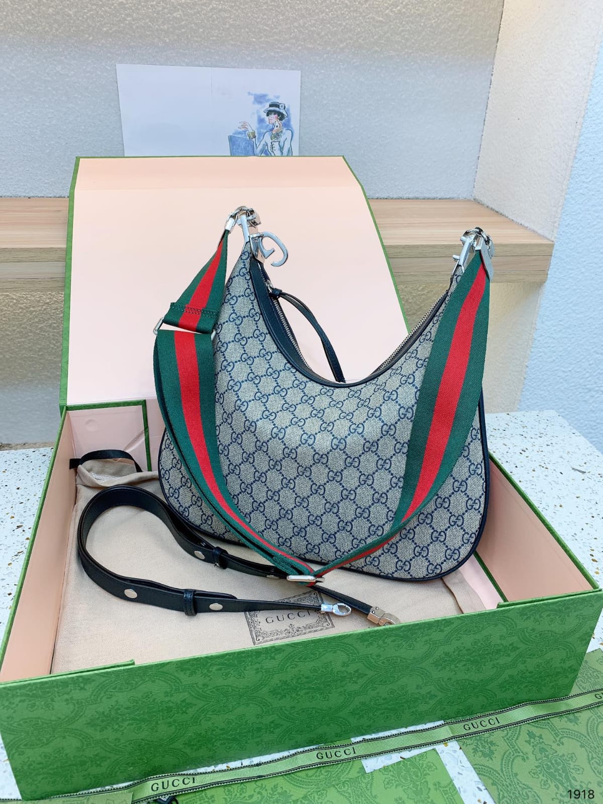 Gucci Attache Large Shoulder Bag Handbag