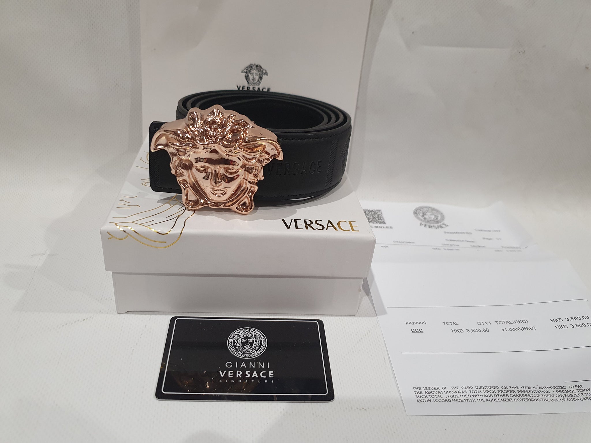 Real versace belt discount
