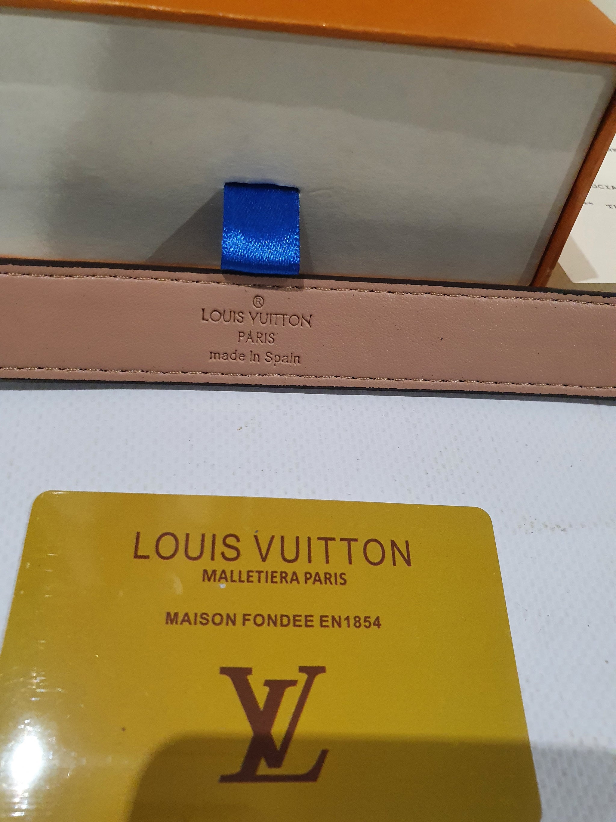 Louis Vuitton thin Belt 2.5cm Merit Trends
