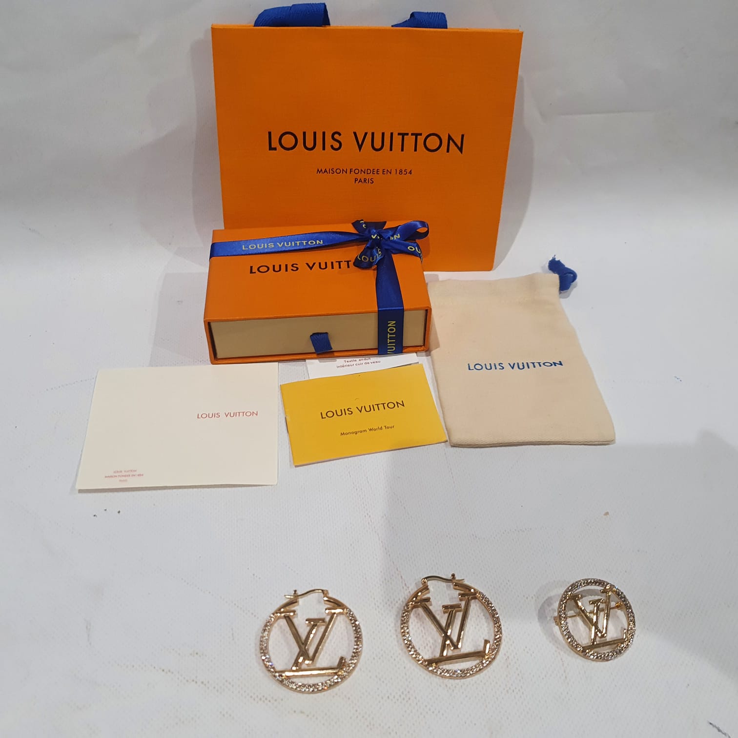Louis  Vuitton Necklace, Earrings and Brooch Set
