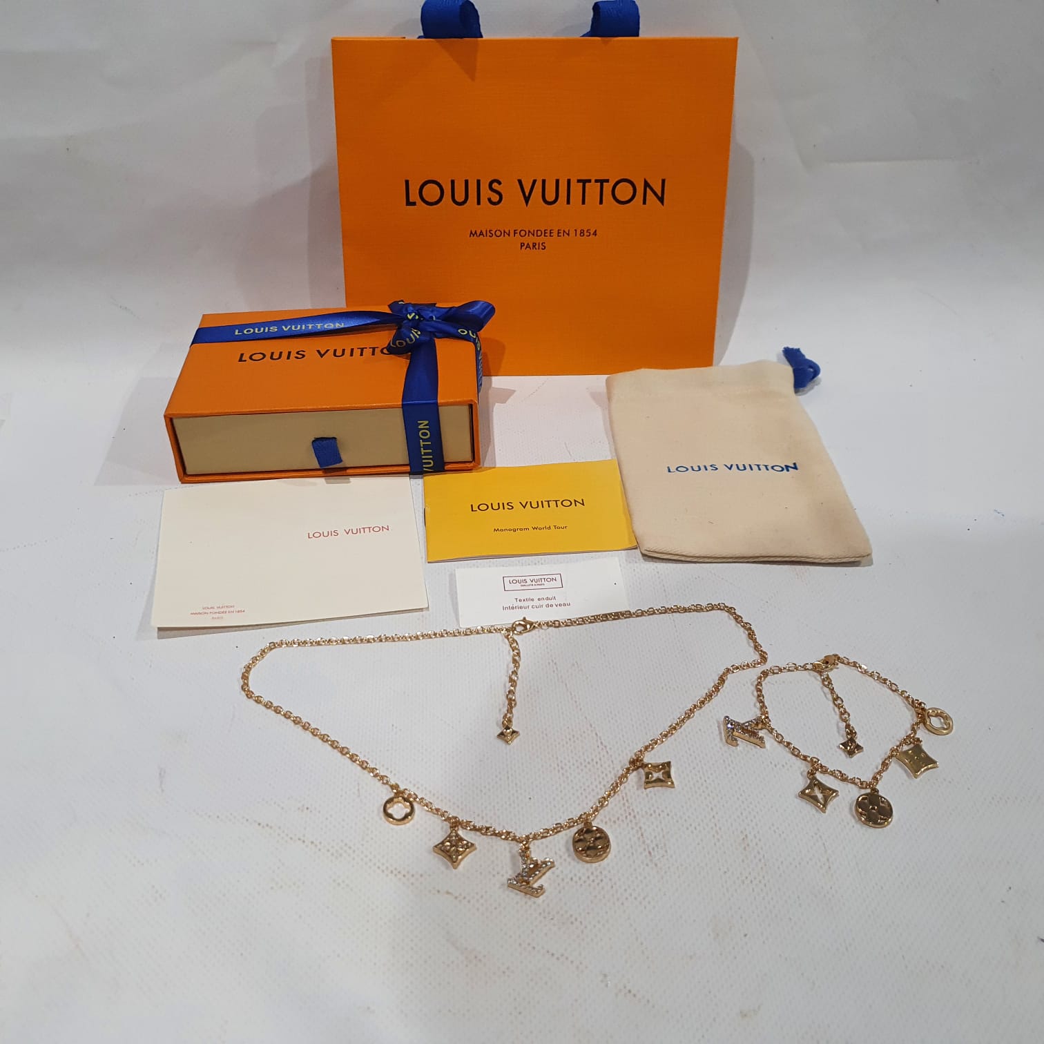 Louis Vuitton Necklace and Bracelet