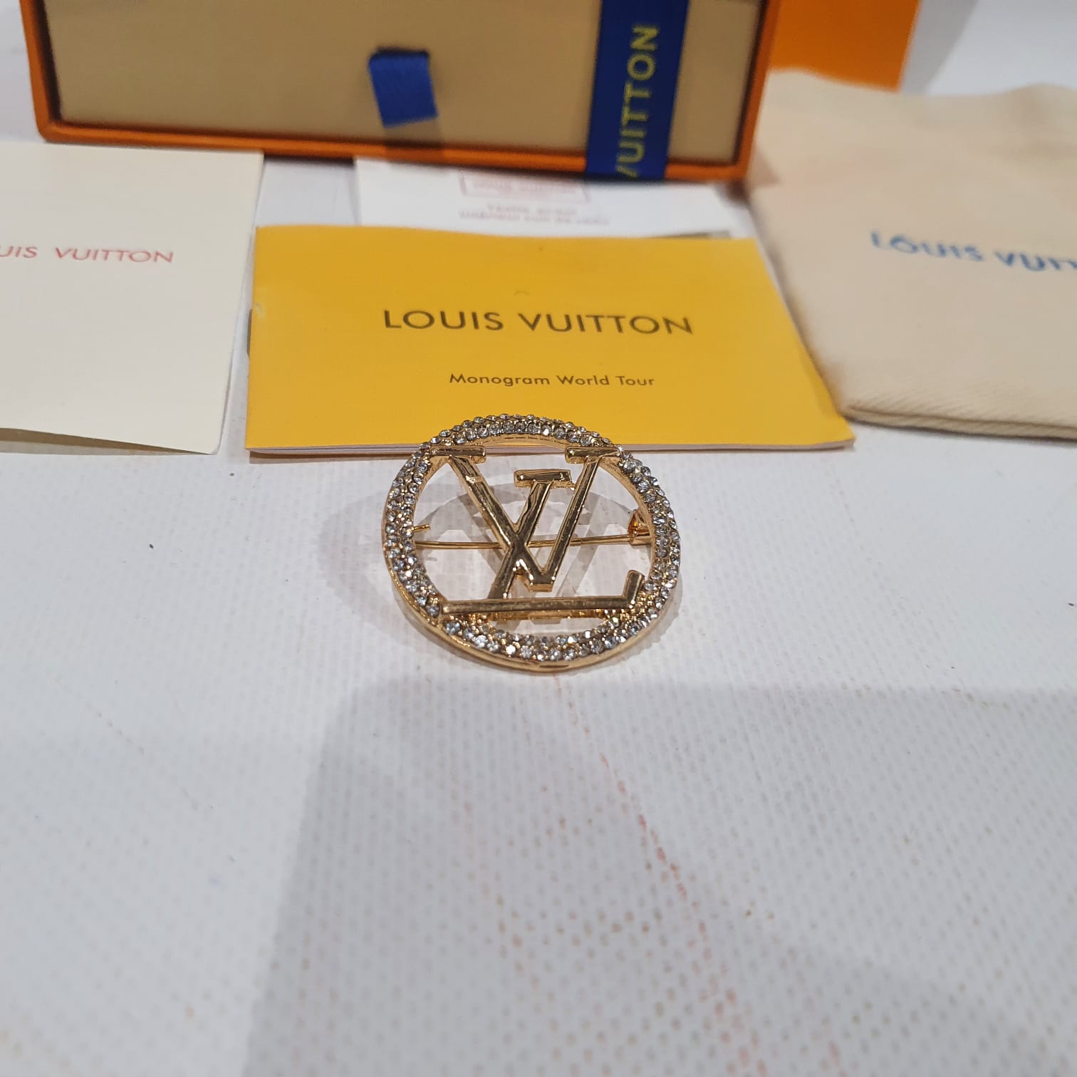 Louis  Vuitton Necklace, Earrings and Brooch Set