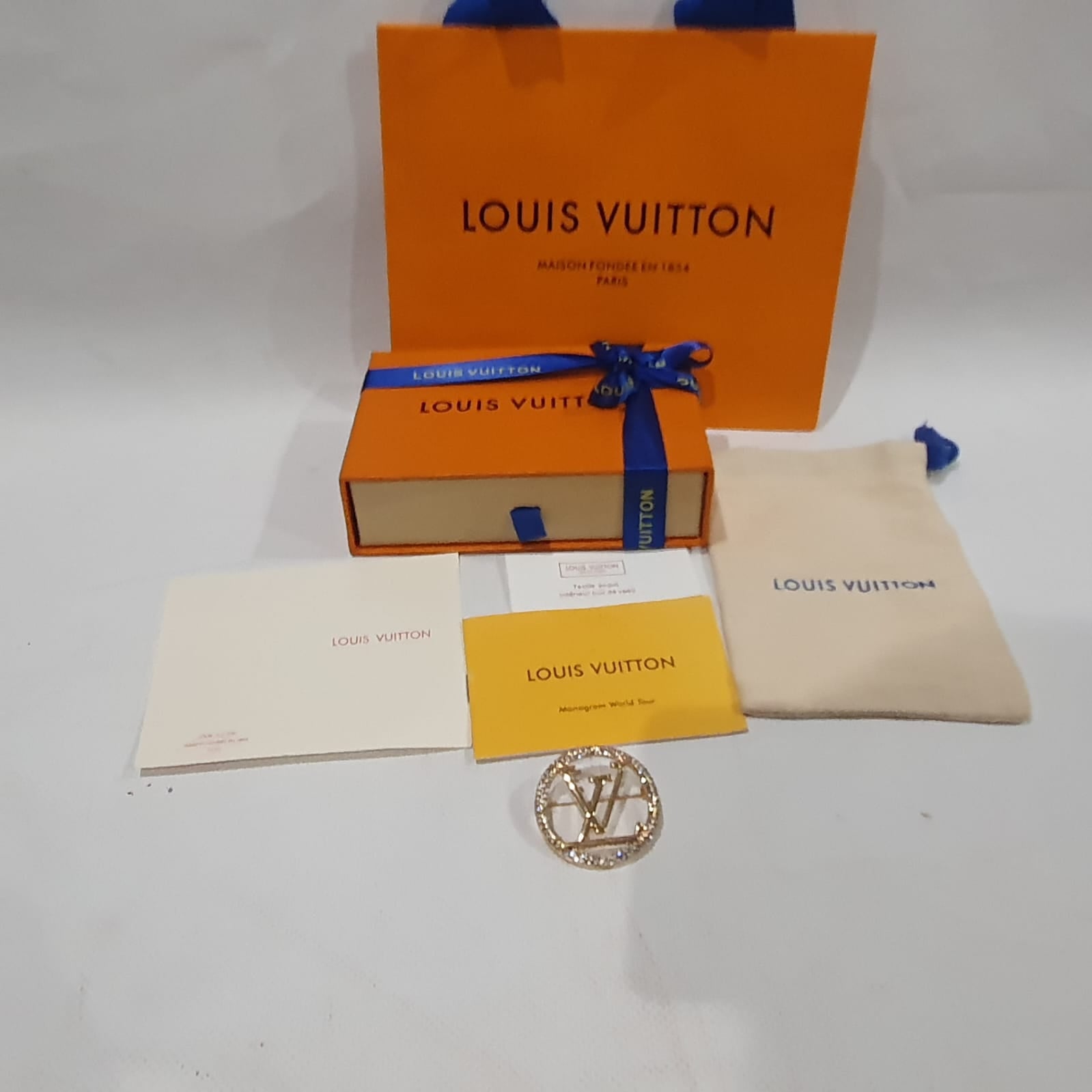 Louis  Vuitton Necklace, Earrings and Brooch Set