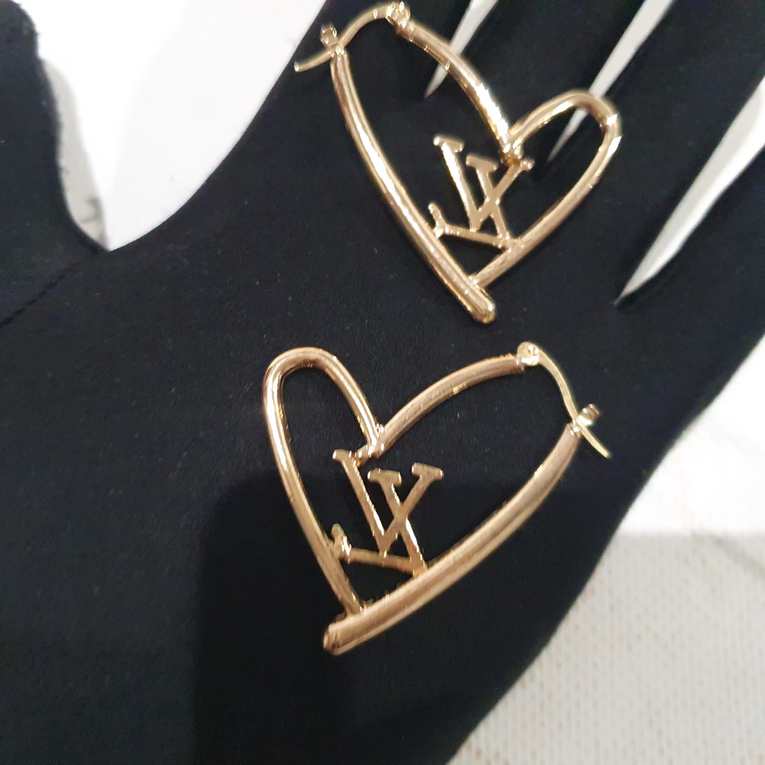 Louis Vuitton heart shaped Earrings