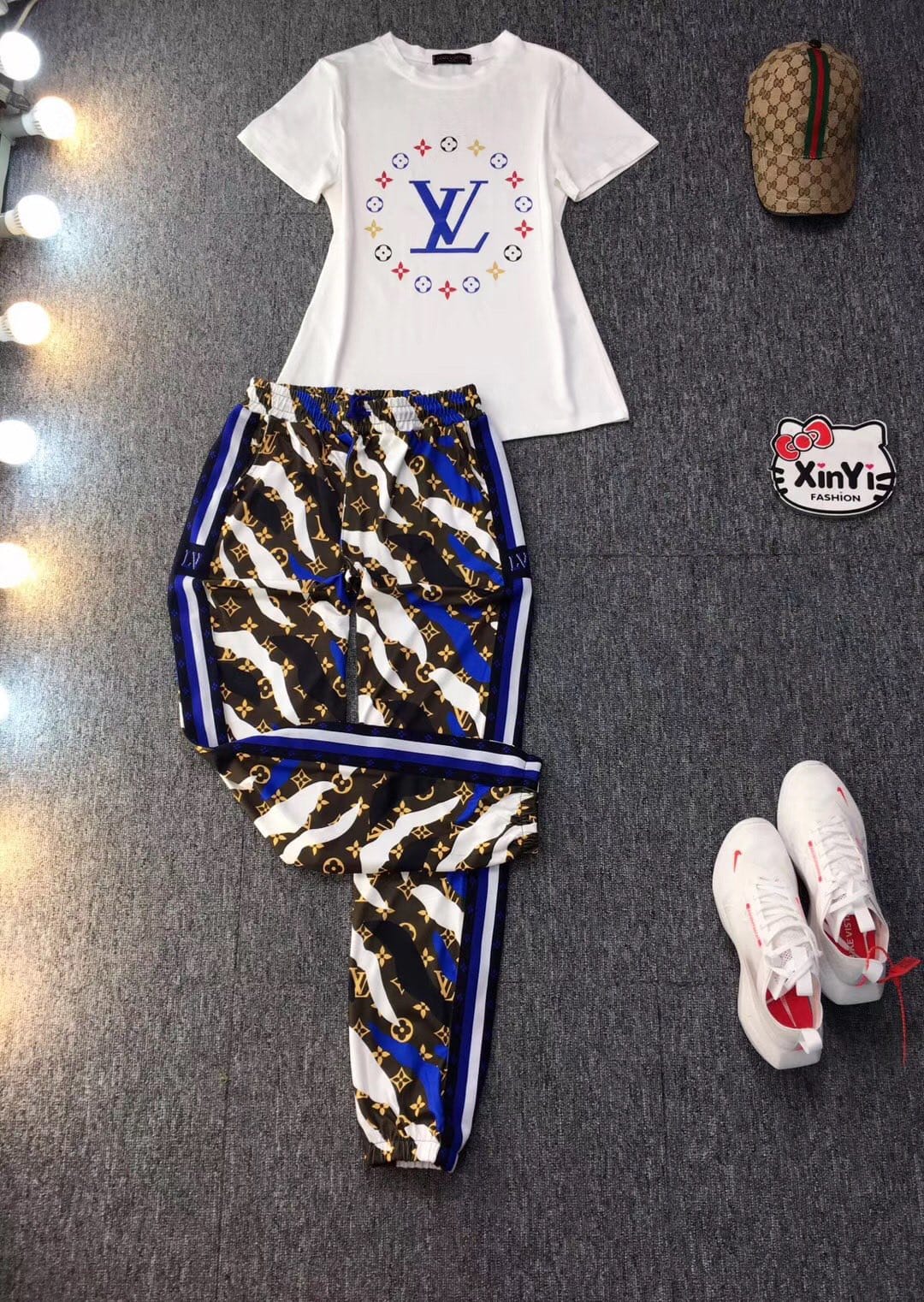 Louis Vuitton  Jogger and Tshirts Set (Tracksuit)