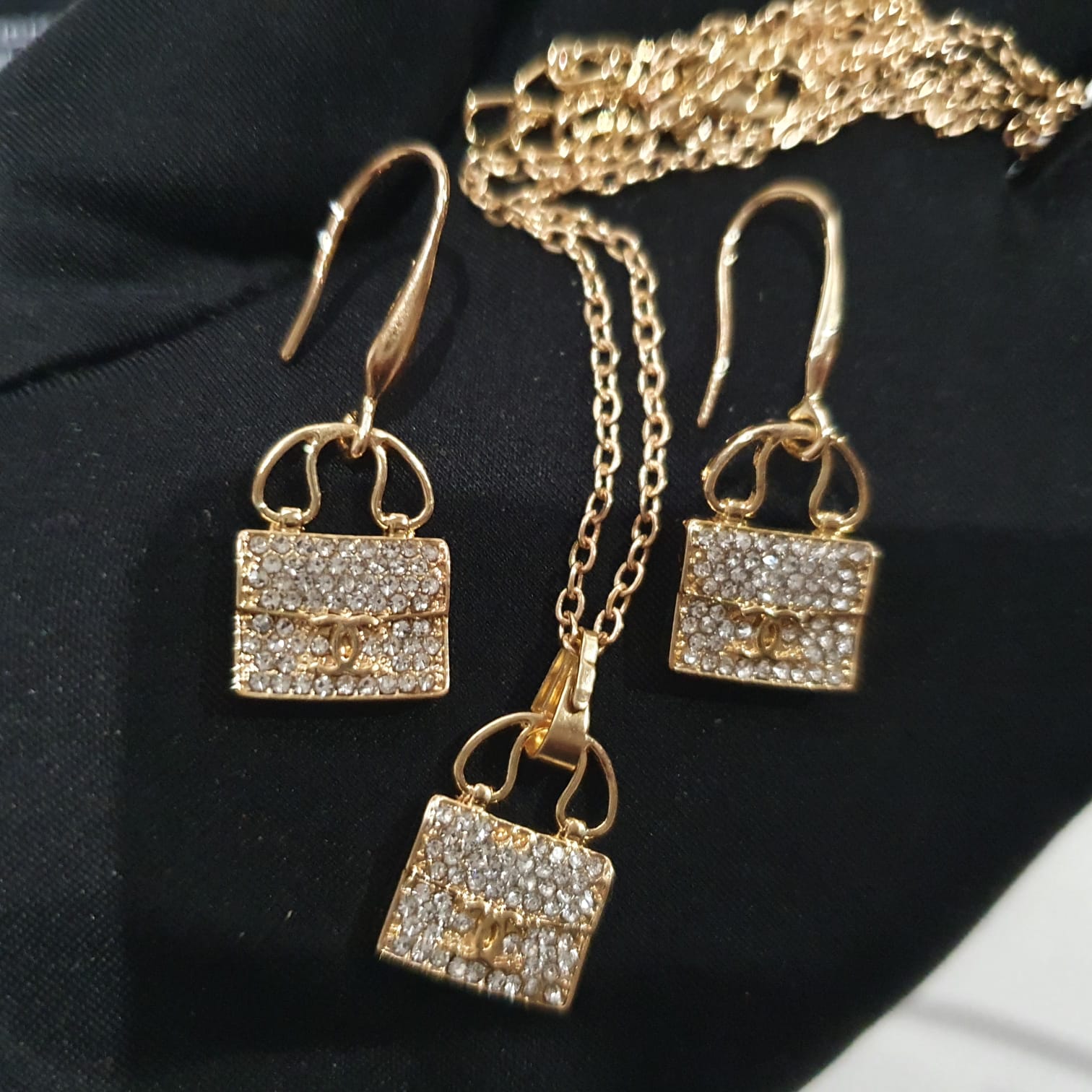 Chanel Necklace and Earrings